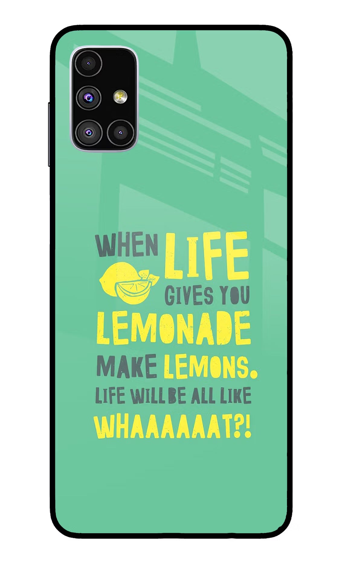 Quote Samsung M51 Back Cover - Quote Samsung M51 Glass Case Back Cover by Casekaro Quote Samsung M51 Glass Case Back Cover by Casekaro