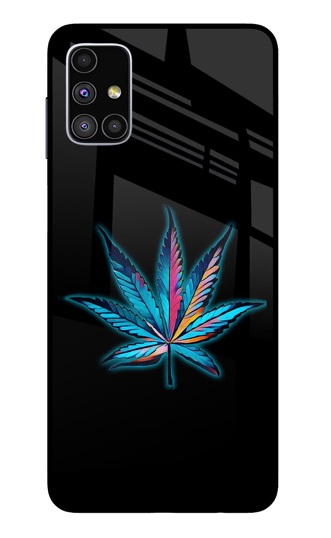 Weed Samsung M51 Back Cover - Weed Samsung M51 Glass Case Back Cover by Casekaro Weed Samsung M51 Glass Case Back Cover by Casekaro