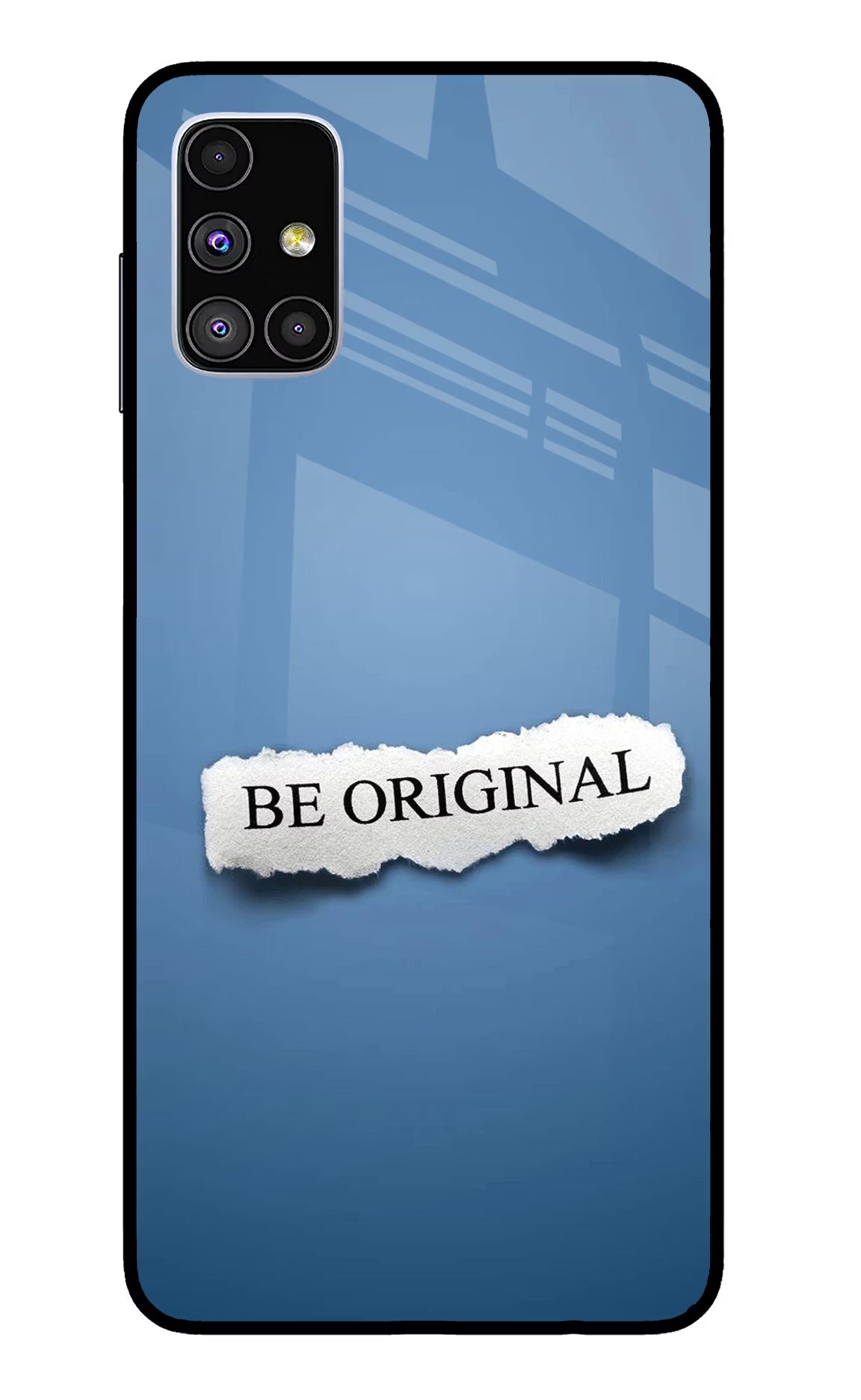 Be Original Samsung M51 Back Cover - Be Original Samsung M51 Glass Case Back Cover by Casekaro Be Original Samsung M51 Glass Case Back Cover by Casekaro