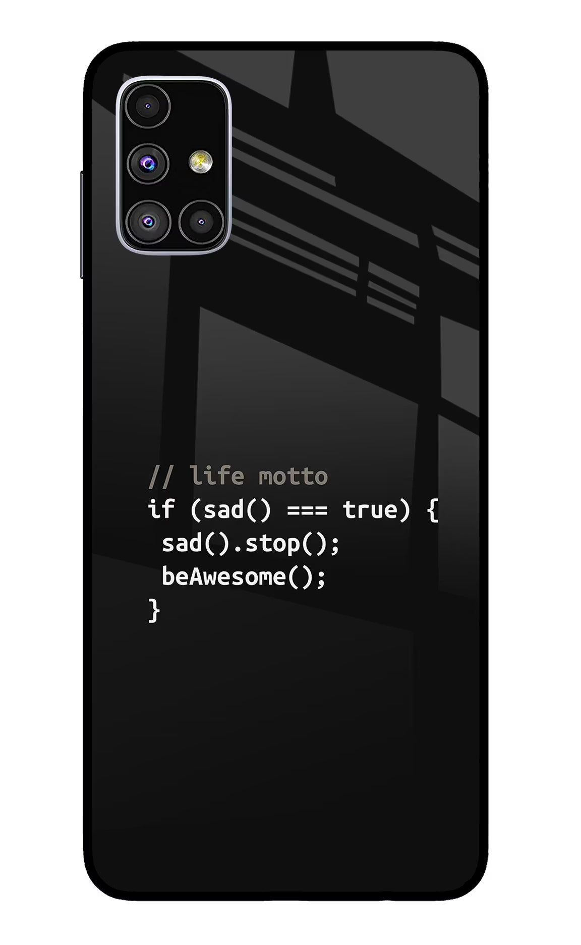 Life Motto Code Samsung M51 Glass Case - Life Motto Code Samsung M51 Glass Case Life Motto Code Samsung M51 Glass Case