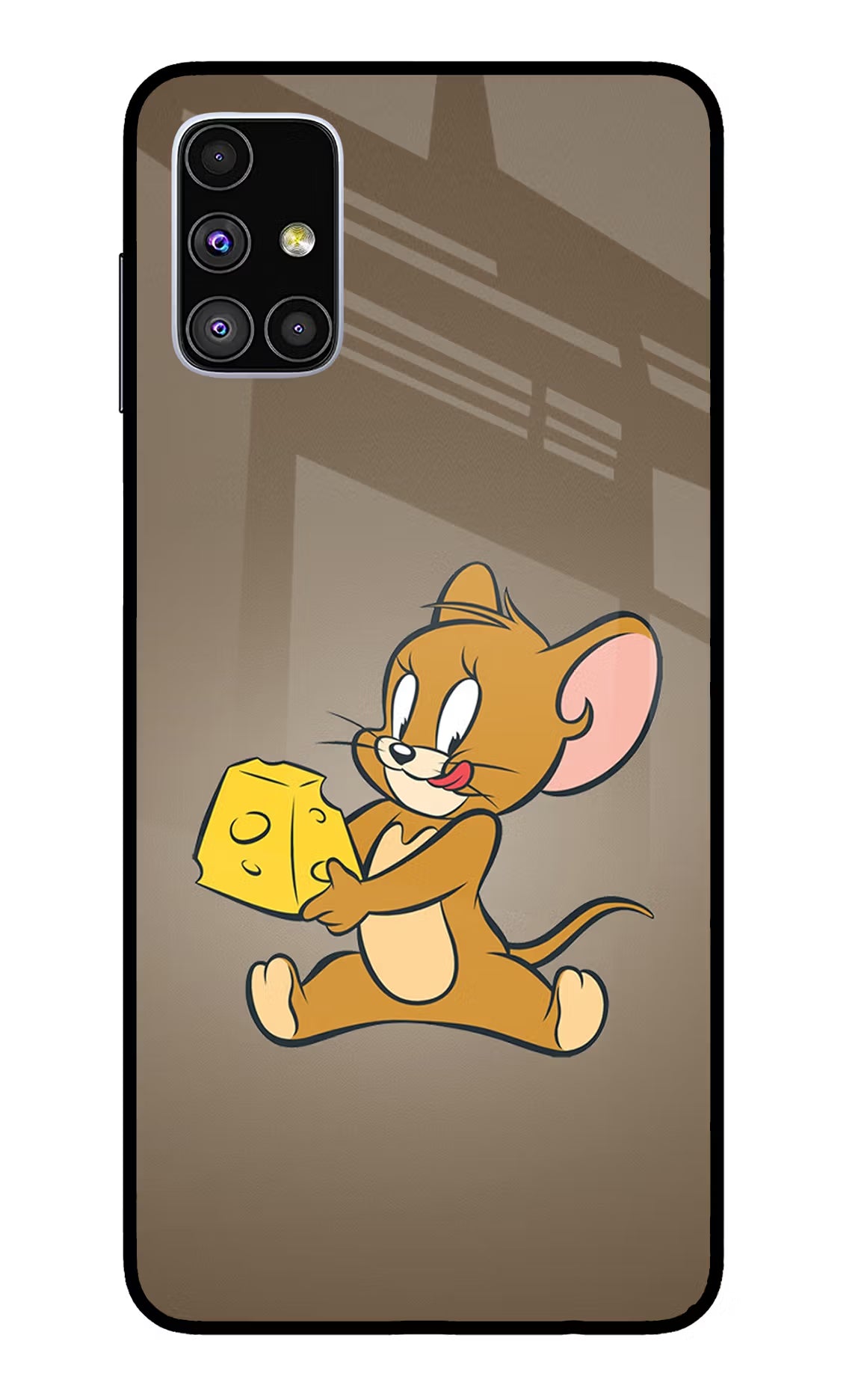 Jerry Samsung M51 Back Cover - Jerry Samsung M51 Glass Case Back Cover by Casekaro Jerry Samsung M51 Glass Case Back Cover by Casekaro