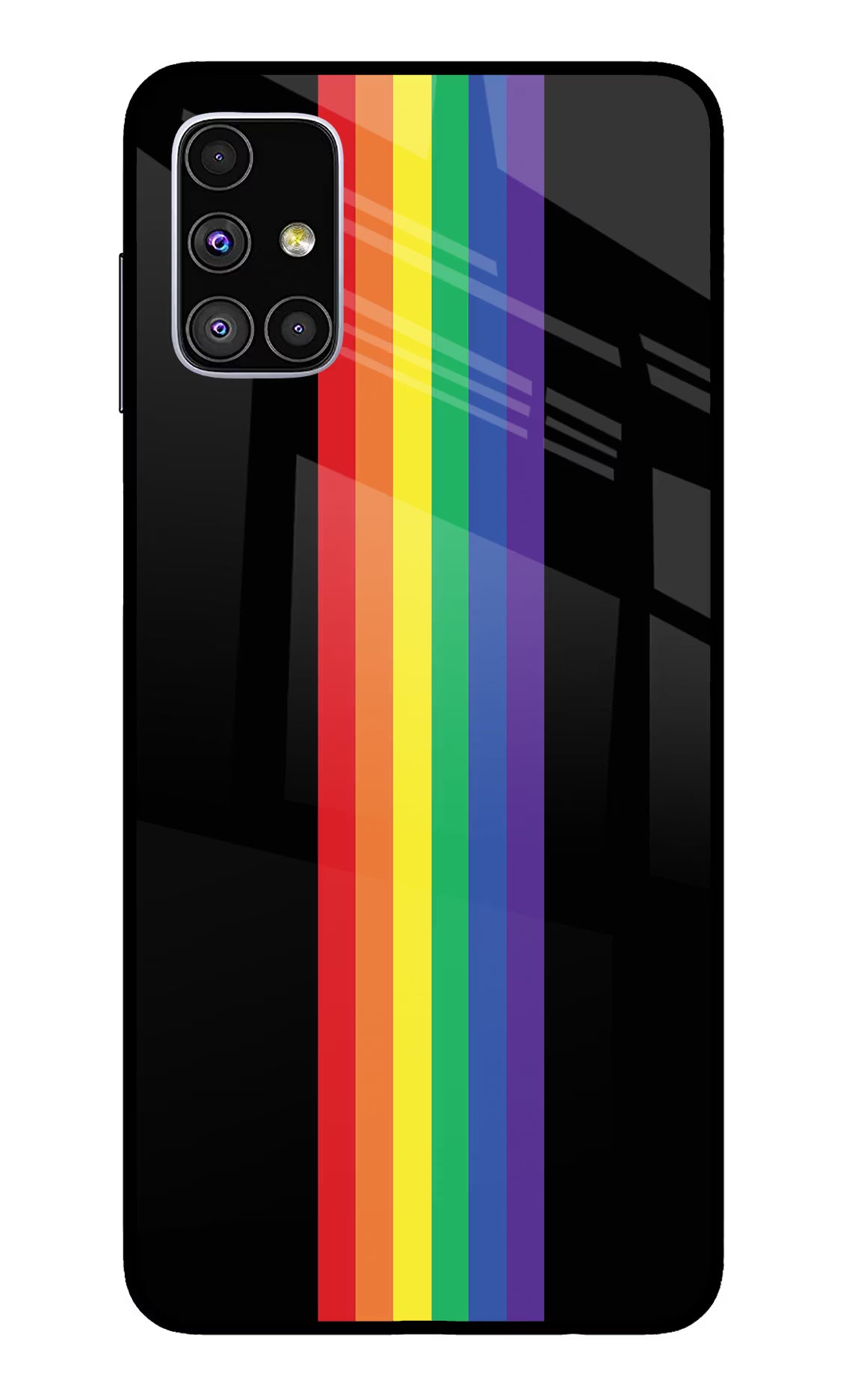 Pride Samsung M51 Back Cover - Pride Samsung M51 Glass Case Back Cover by Casekaro Pride Samsung M51 Glass Case Back Cover by Casekaro