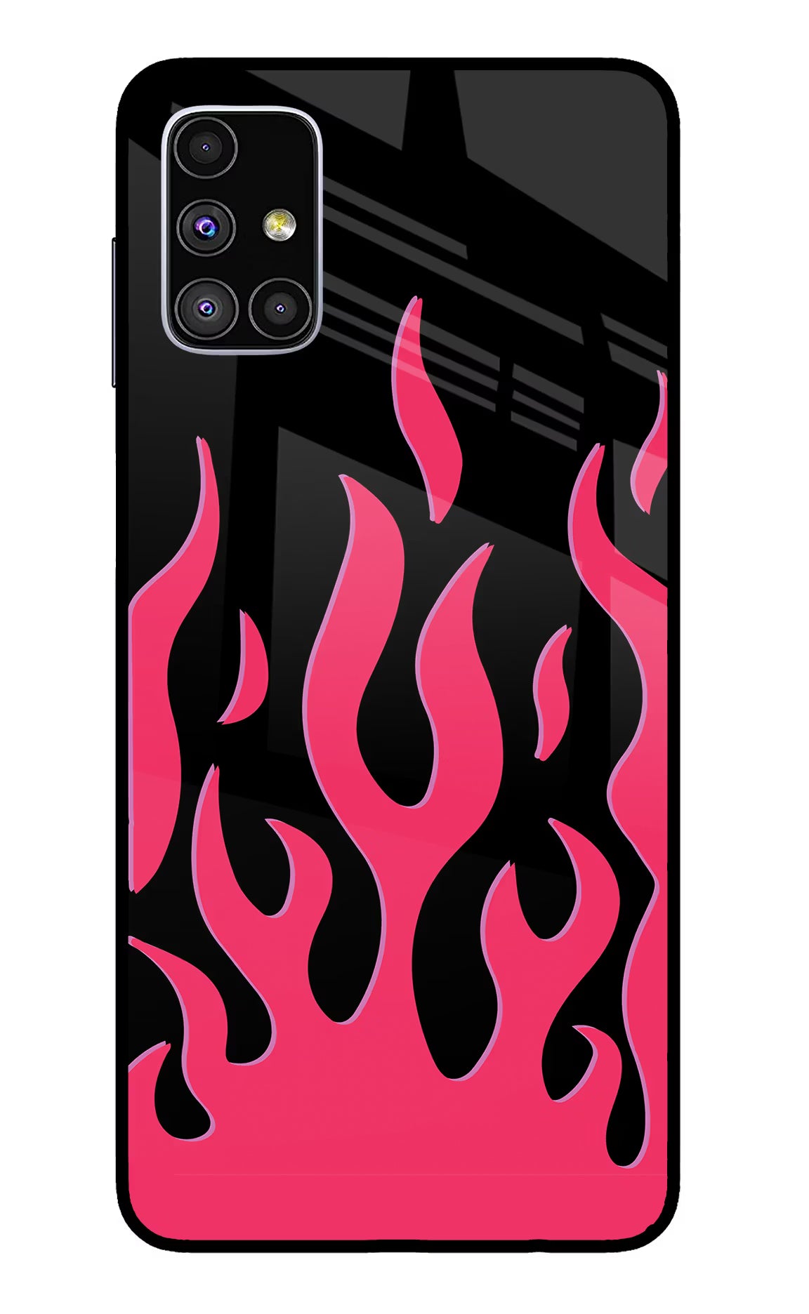 Fire Flames Samsung M51 Glass Case - Fire Flames Samsung M51 Glass Case Fire Flames Samsung M51 Glass Case