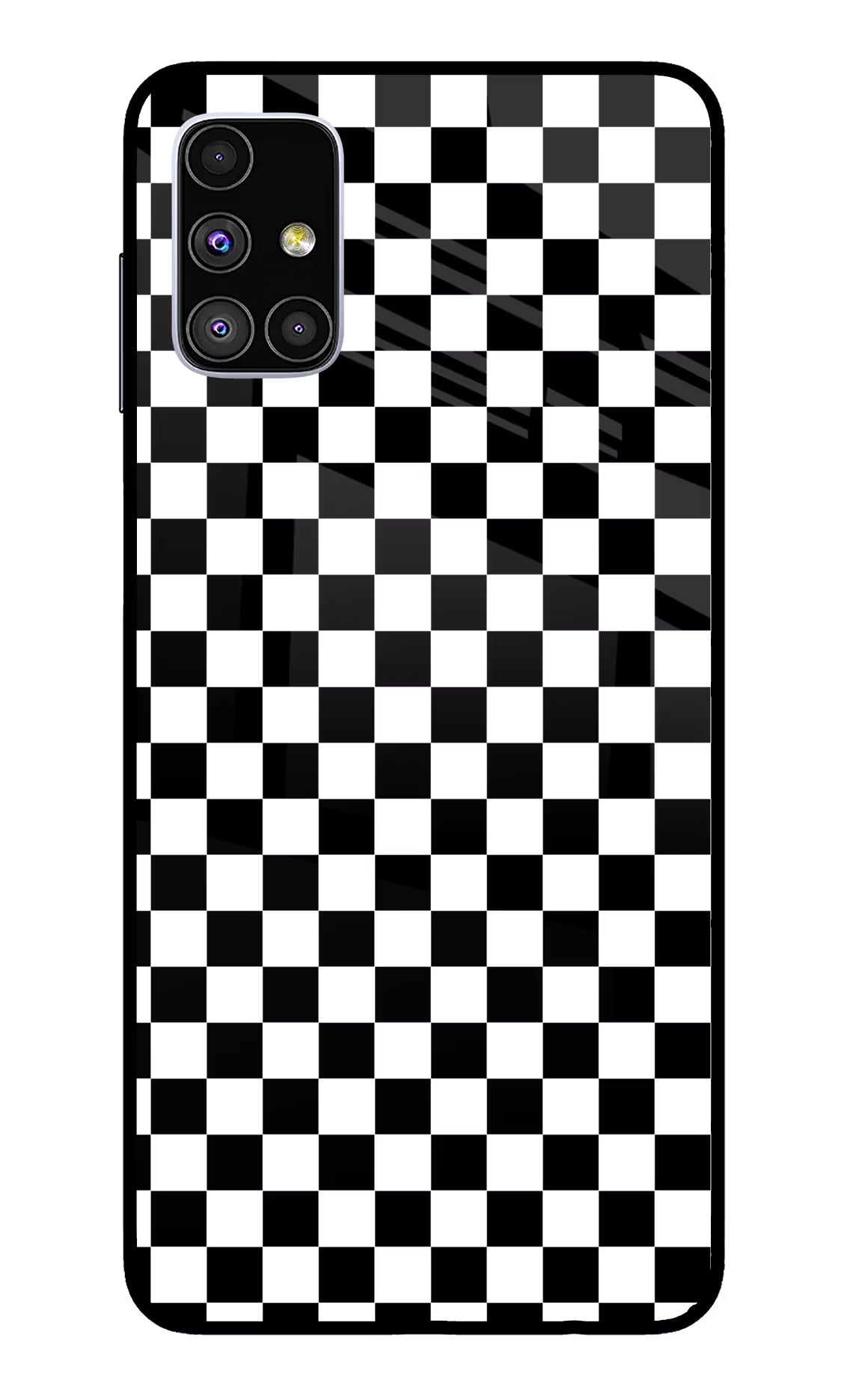 Chess Board Samsung M51 Back Cover - Chess Board Samsung M51 Glass Case Back Cover by Casekaro Chess Board Samsung M51 Glass Case Back Cover by Casekaro