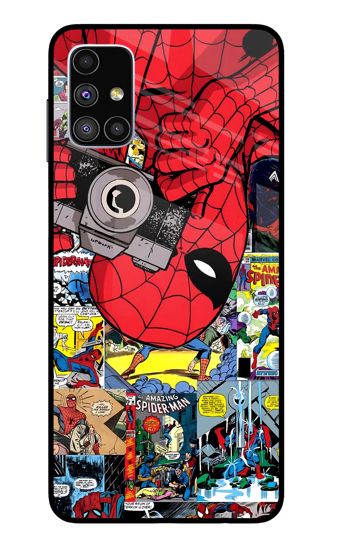 Spider Man Samsung M51 Glass Case - Spider Man Samsung M51 Glass Case Spider Man Samsung M51 Glass Case