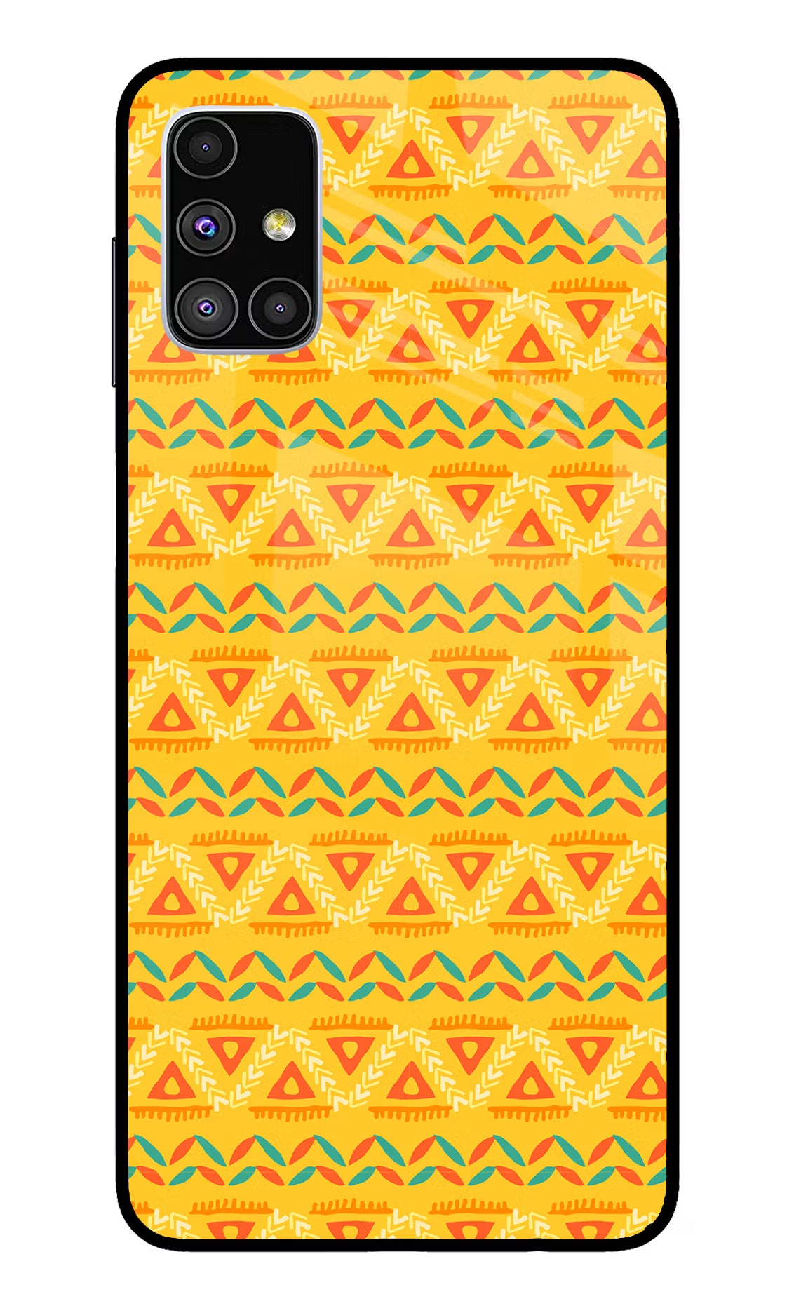 Tribal Pattern Samsung M51 Glass Case - Tribal Pattern Samsung M51 Glass Case Tribal Pattern Samsung M51 Glass Case