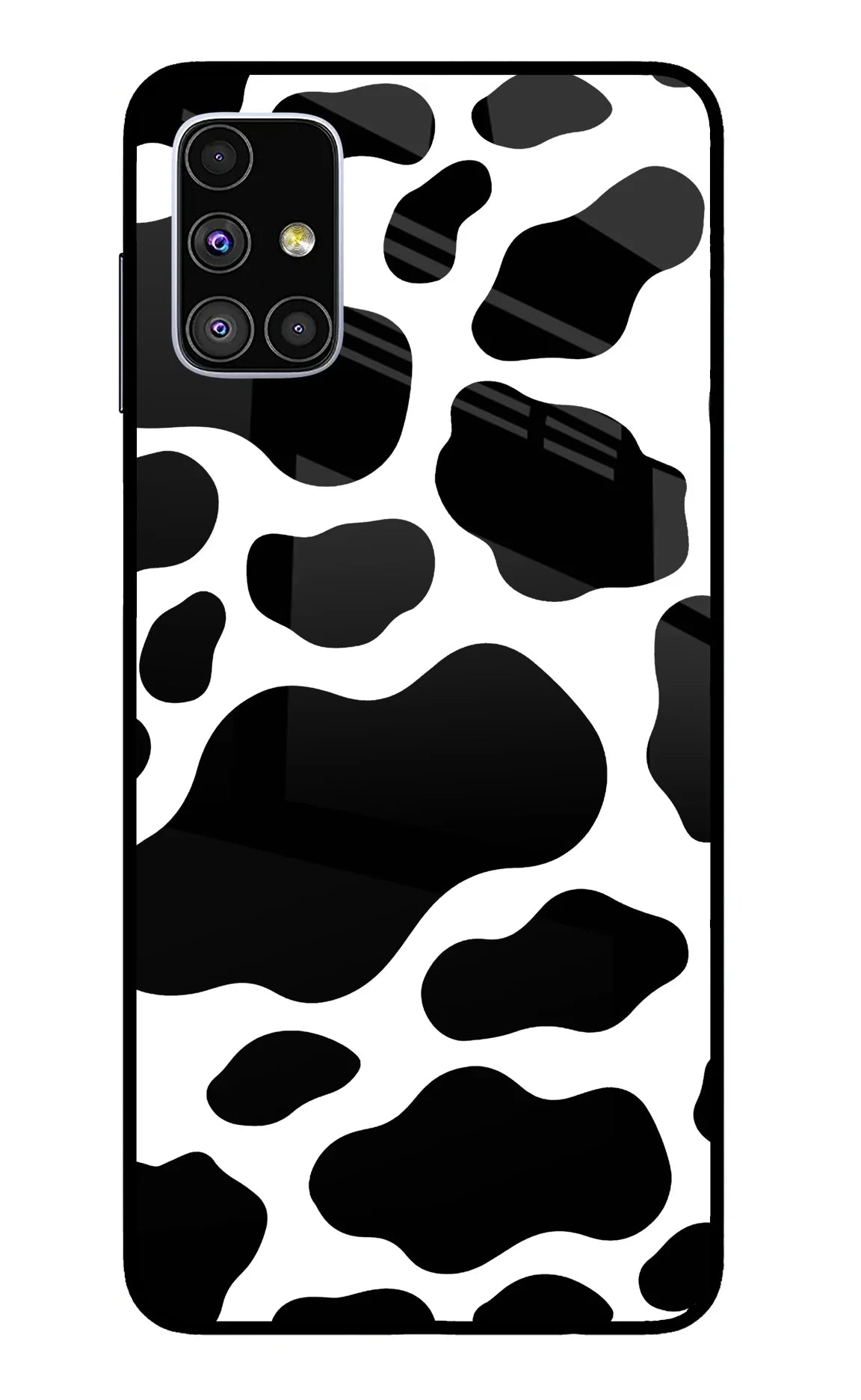 Cow Spots Samsung M51 Glass Case - Cow Spots Samsung M51 Glass Case Cow Spots Samsung M51 Glass Case