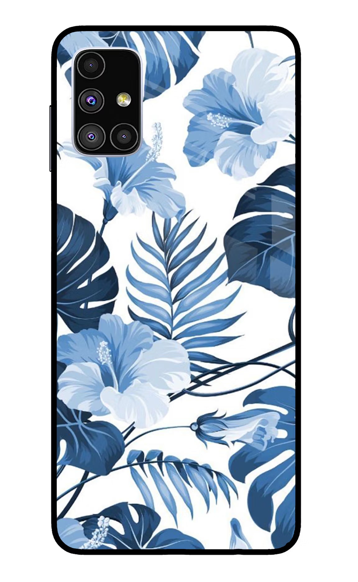 Fabric Art Samsung M51 Back Cover - Fabric Art Samsung M51 Glass Case Back Cover by Casekaro Fabric Art Samsung M51 Glass Case Back Cover by Casekaro