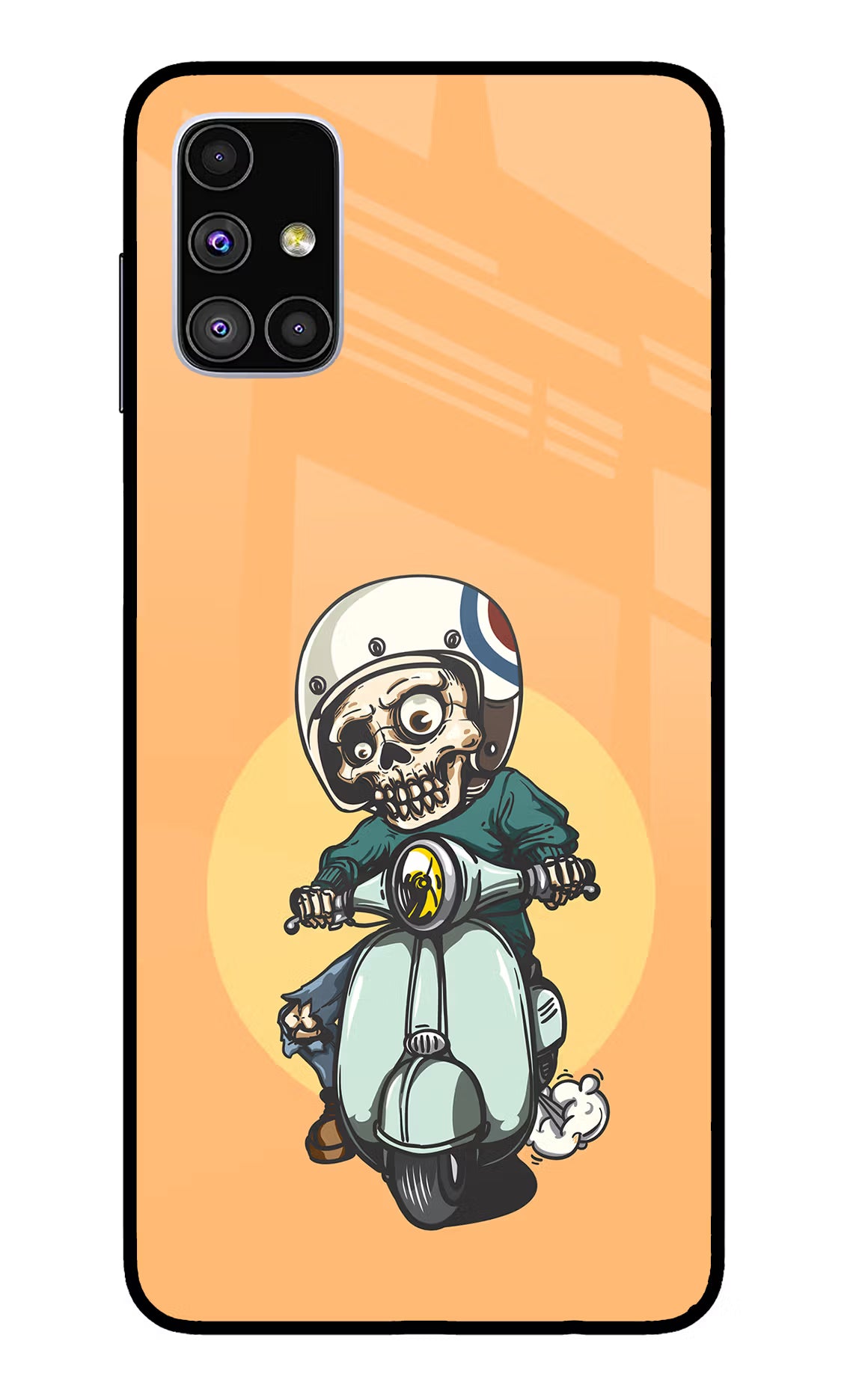 Undead Biker Samsung M51 Glass Case - Undead Biker Samsung M51 Glass Case Undead Biker Samsung M51 Glass Case