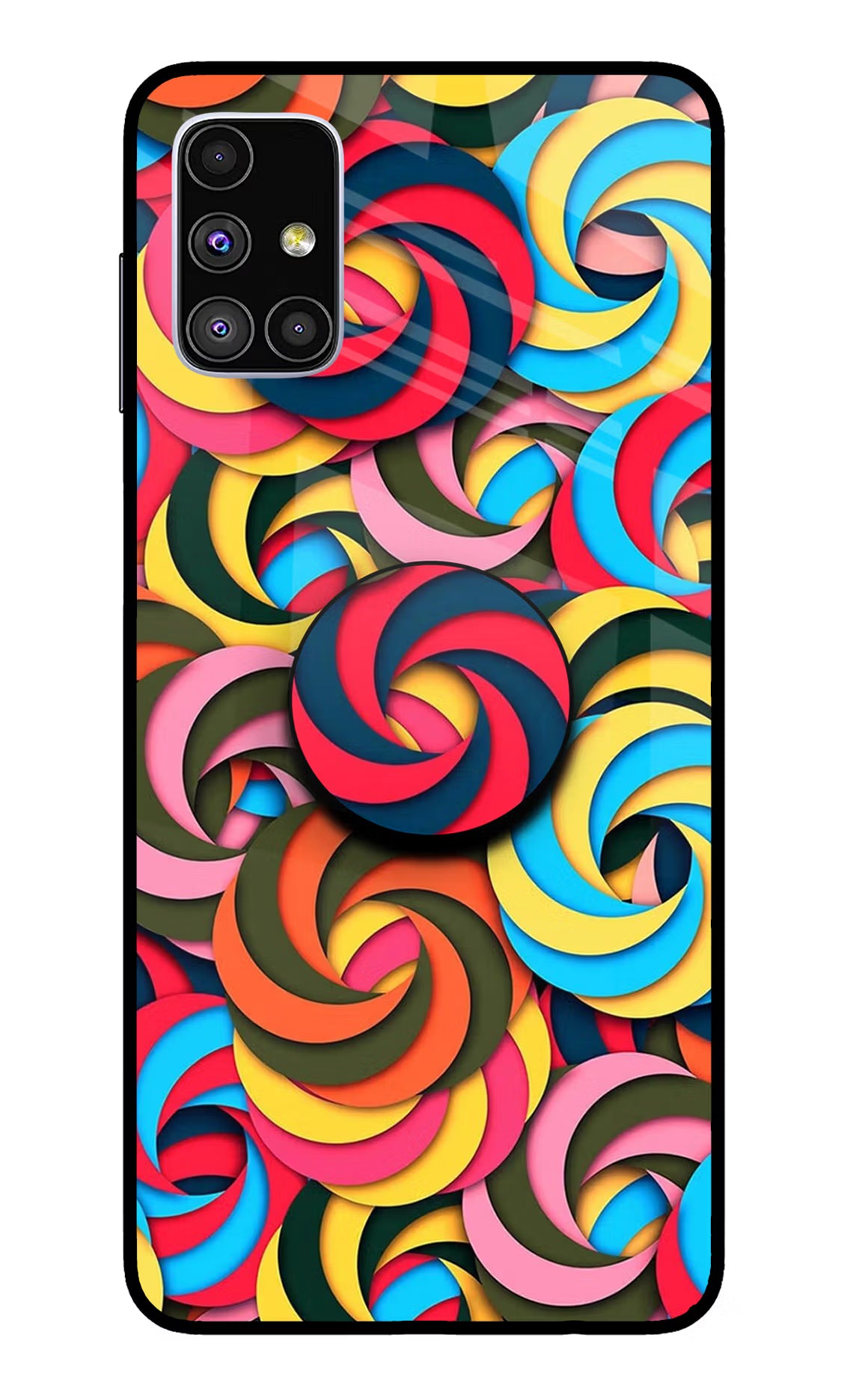 Spiral Pattern Samsung M51 Glass Case - Spiral Pattern Samsung M51 Glass Case Spiral Pattern Samsung M51 Glass Case
