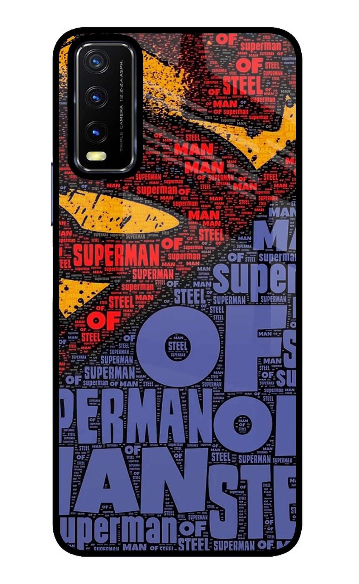 Superman Vivo Y20/Y20i Glass Case - Superman Vivo Y20/Y20i Glass Case Superman Vivo Y20/Y20i Glass Case