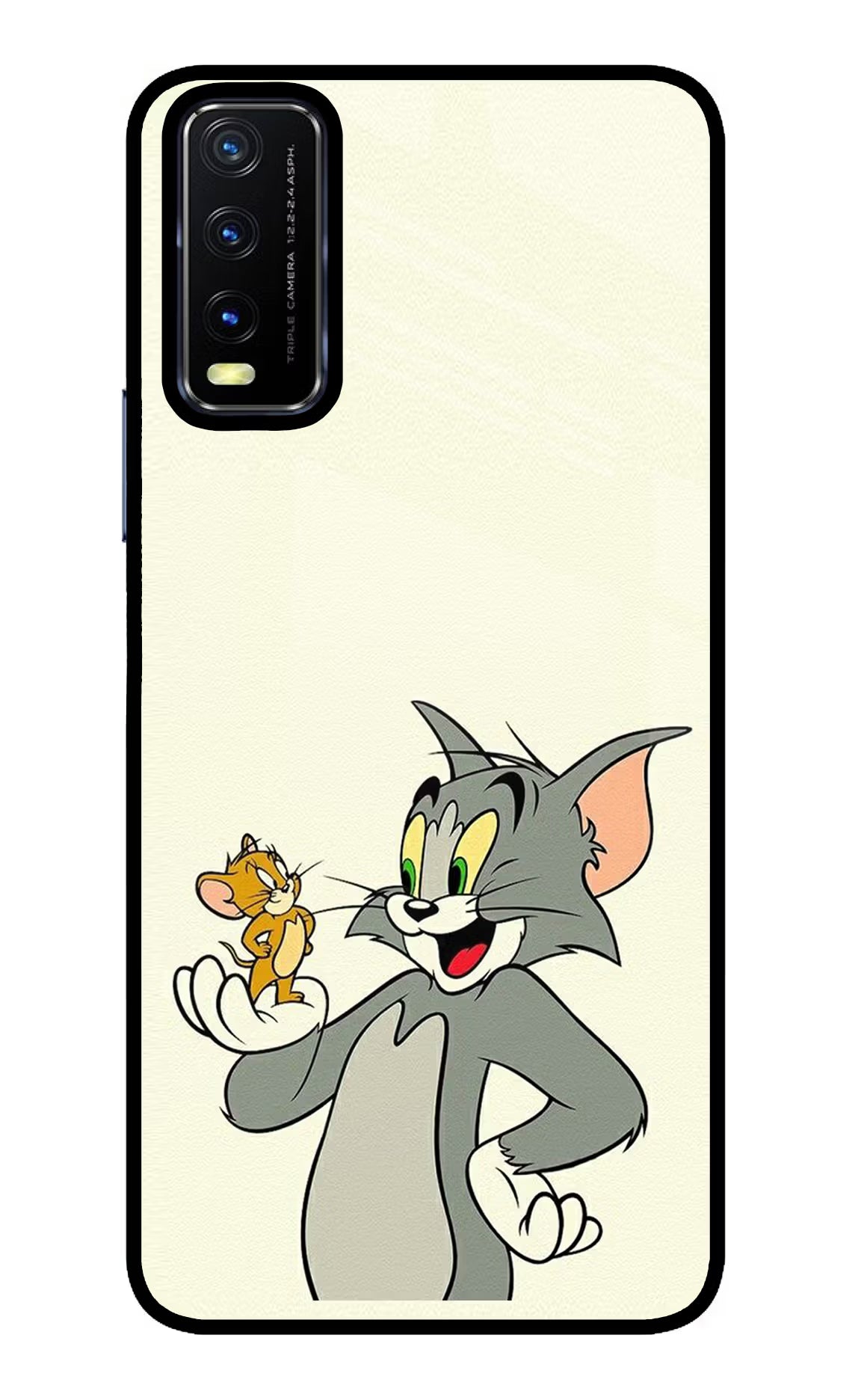 Tom & Jerry Vivo Y20/Y20i Glass Case - Tom & Jerry Vivo Y20/Y20i Glass Case Tom & Jerry Vivo Y20/Y20i Glass Case