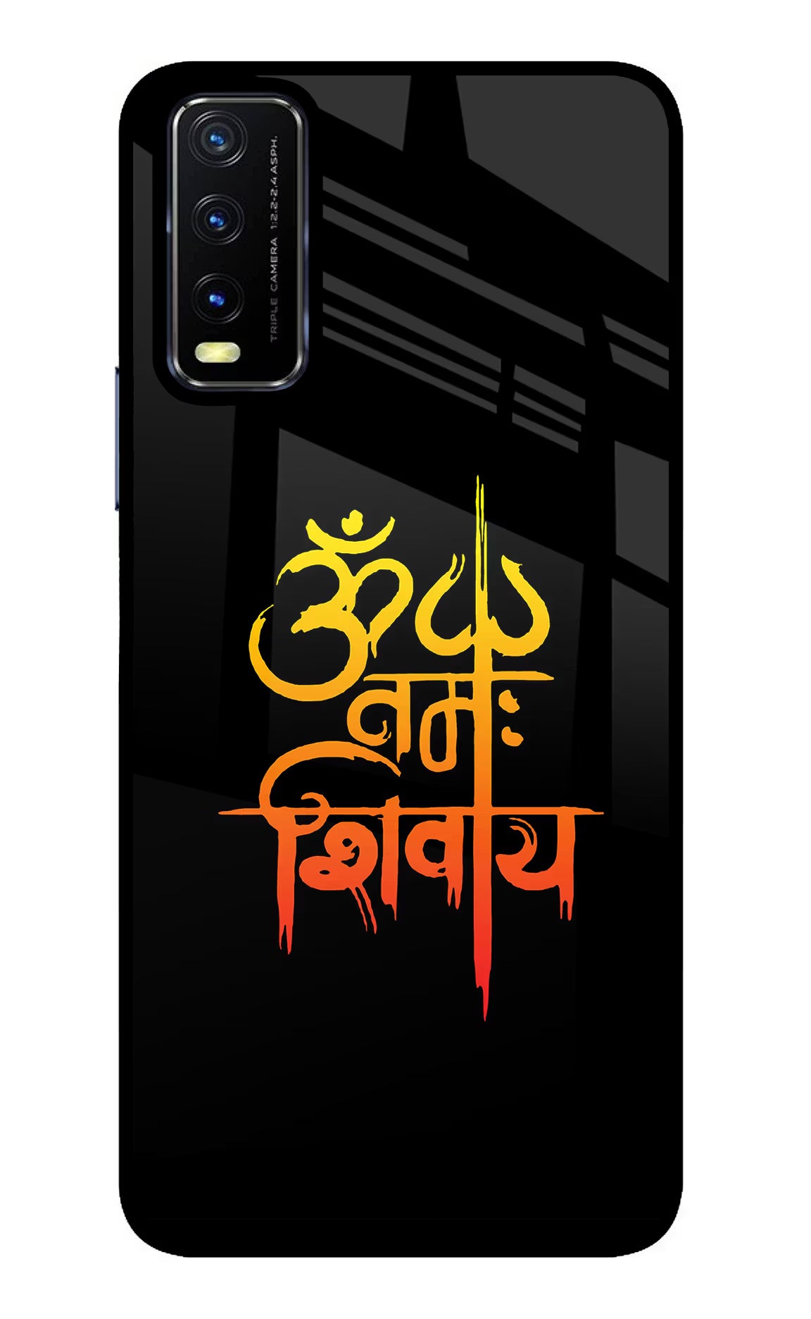 Om Namah Shivay Vivo Y20/Y20i Glass Case - Om Namah Shivay Vivo Y20/Y20i Glass Case Om Namah Shivay Vivo Y20/Y20i Glass Case