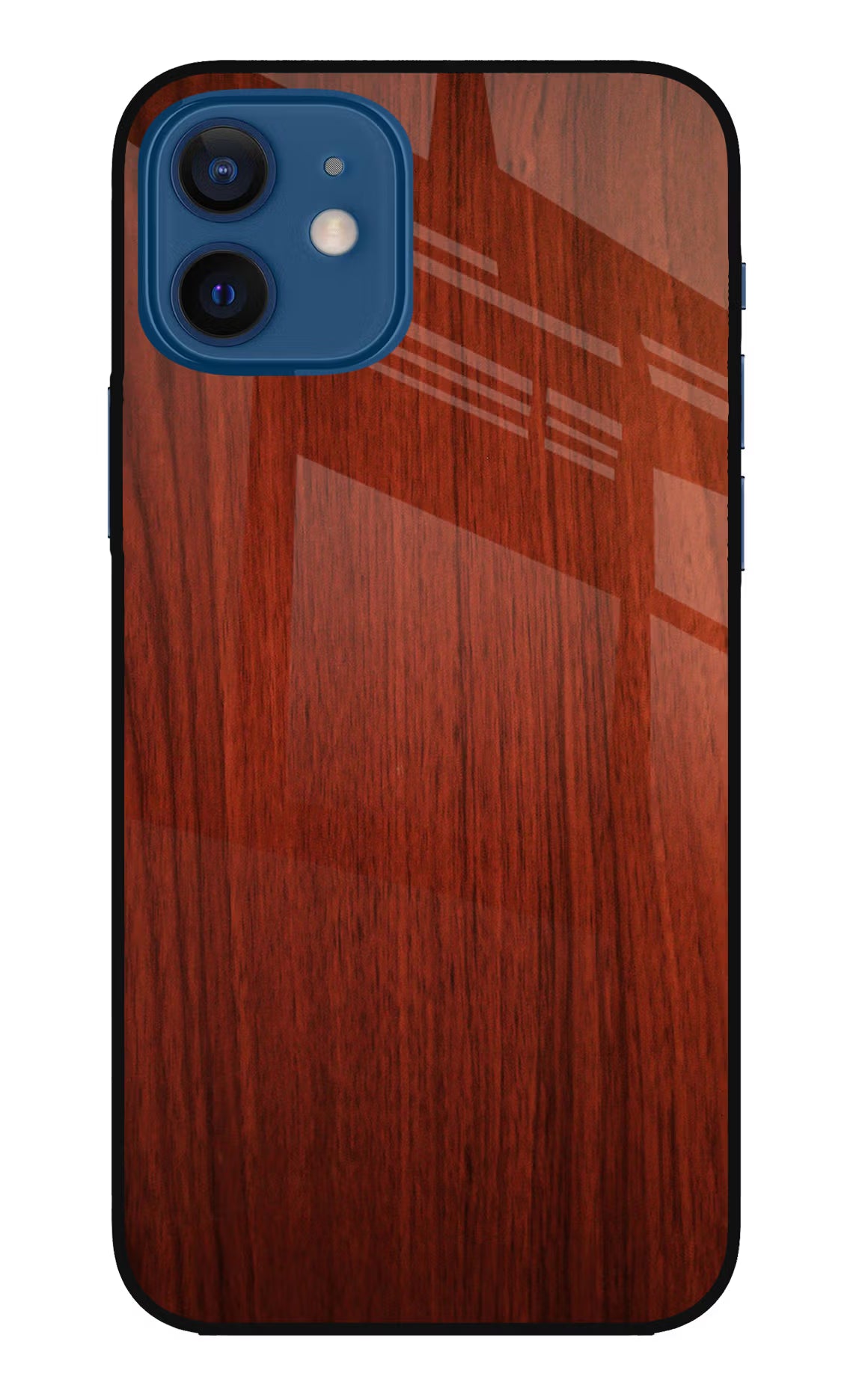 Wooden Plain Pattern iPhone 12 Glass Case - Wooden Plain Pattern iPhone 12 Glass Case Wooden Plain Pattern iPhone 12 Glass Case