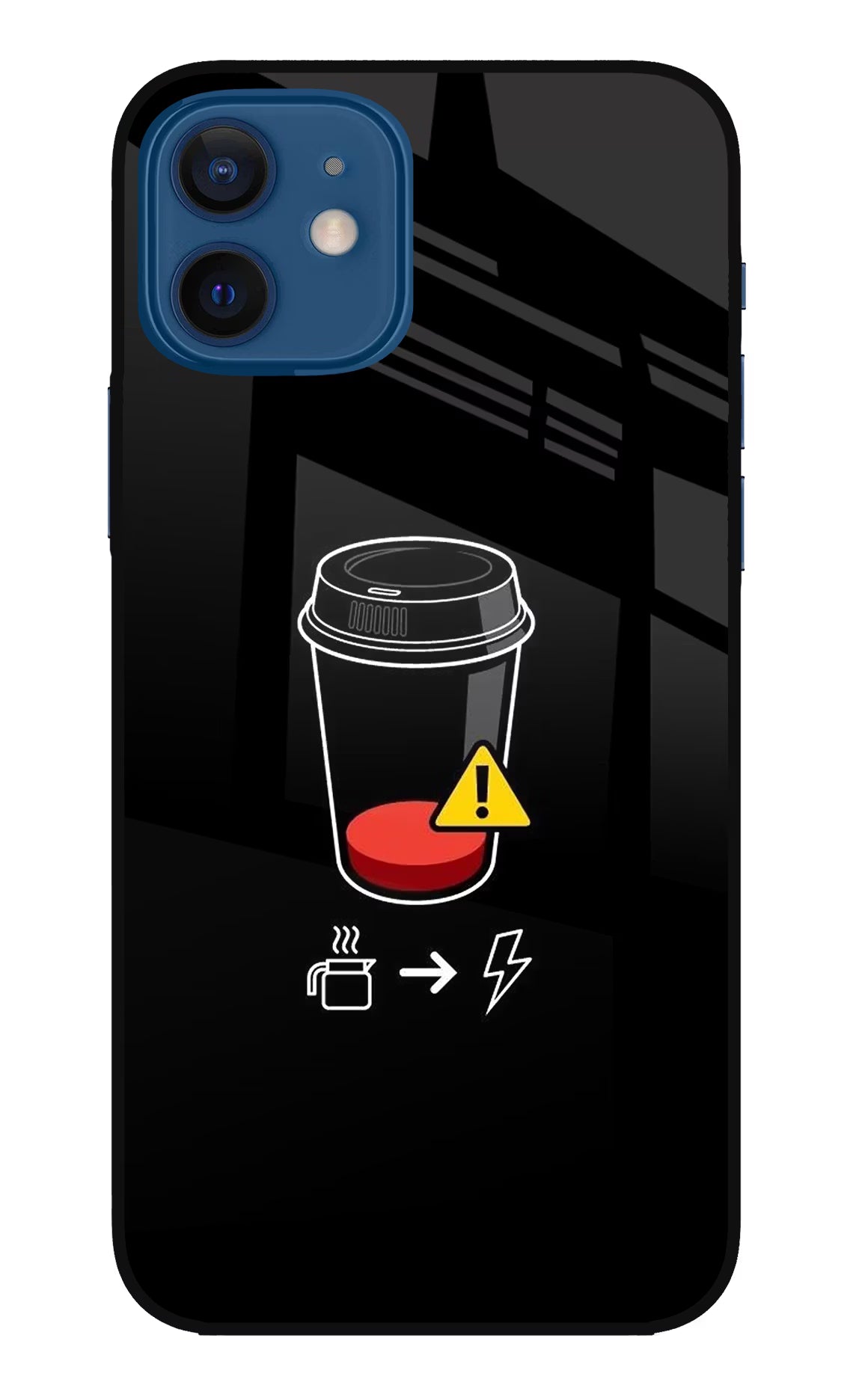 Coffee iPhone 12 Glass Case - Coffee iPhone 12 Glass Case Coffee iPhone 12 Glass Case