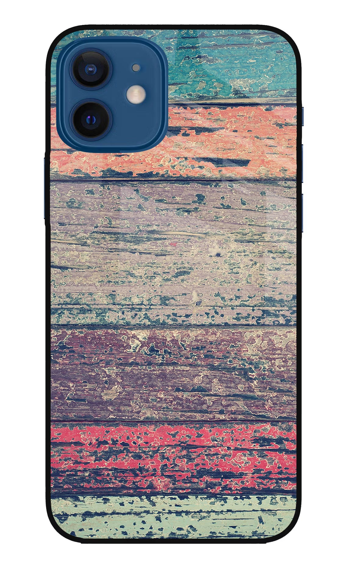 Colourful Wall iPhone 12 Glass Case - Colourful Wall iPhone 12 Glass Case Colourful Wall iPhone 12 Glass Case