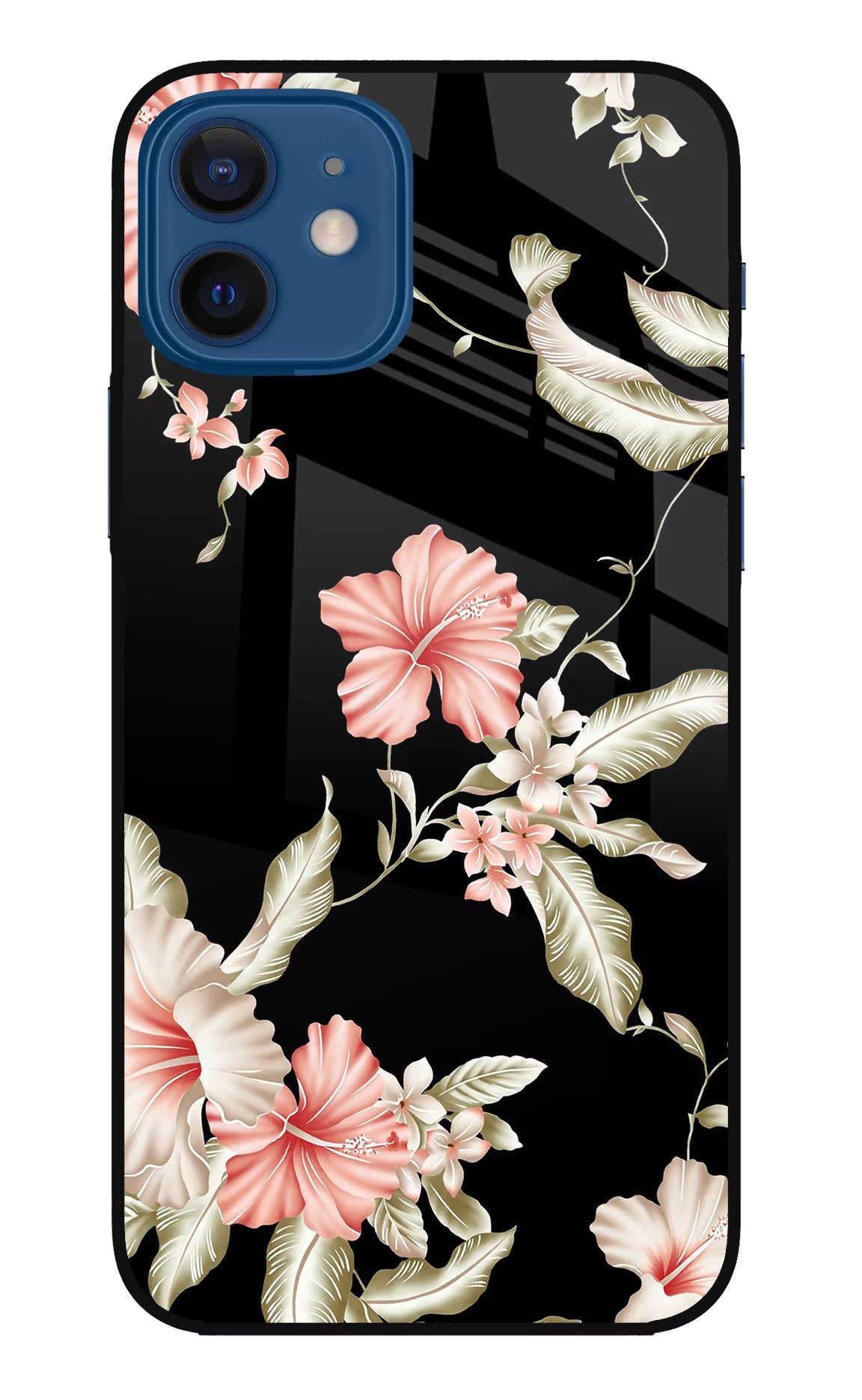 Flowers iPhone 12 Glass Case - Flowers iPhone 12 Glass Case Flowers iPhone 12 Glass Case
