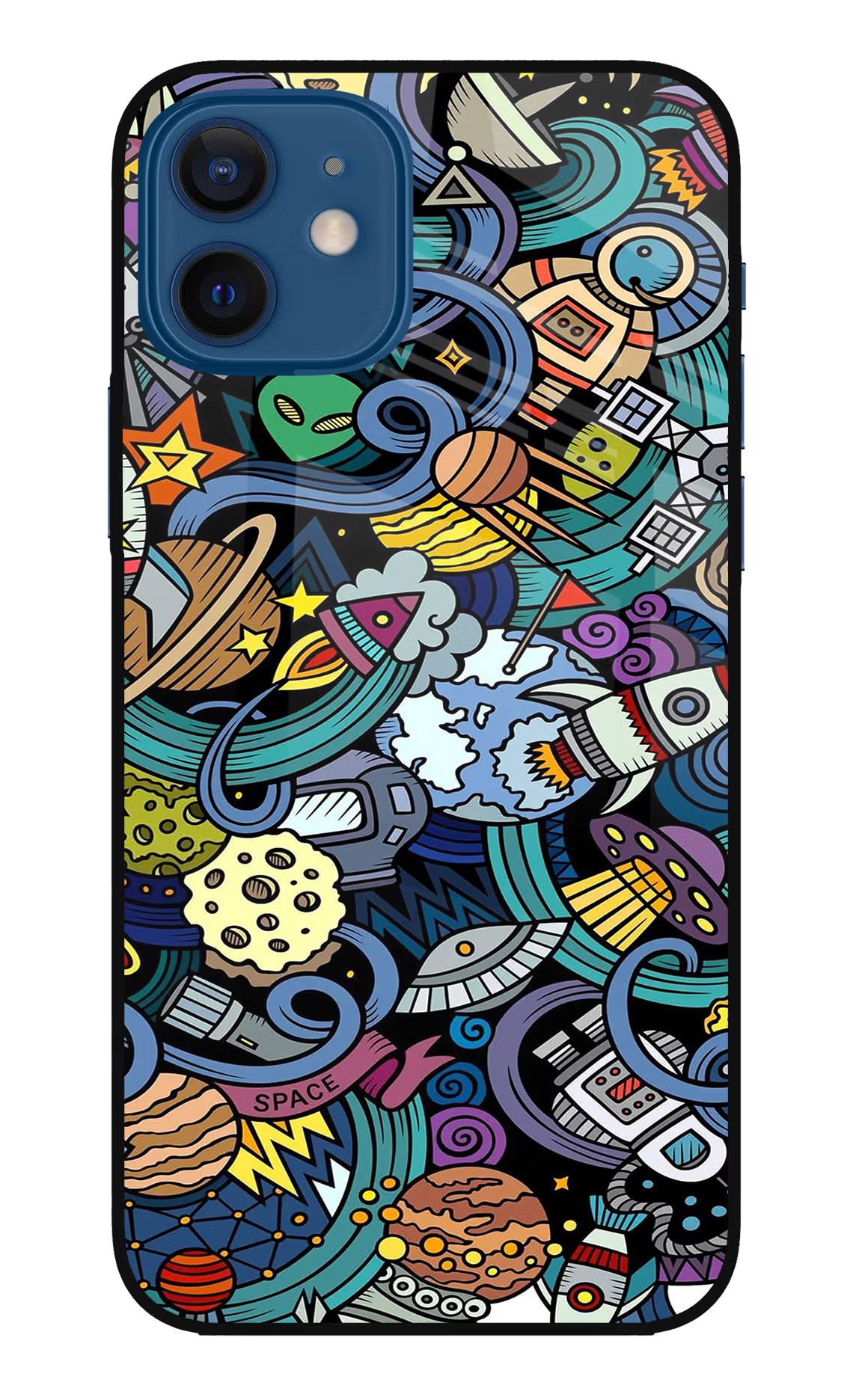 Space Abstract iPhone 12 Glass Case - Space Abstract iPhone 12 Glass Case Space Abstract iPhone 12 Glass Case