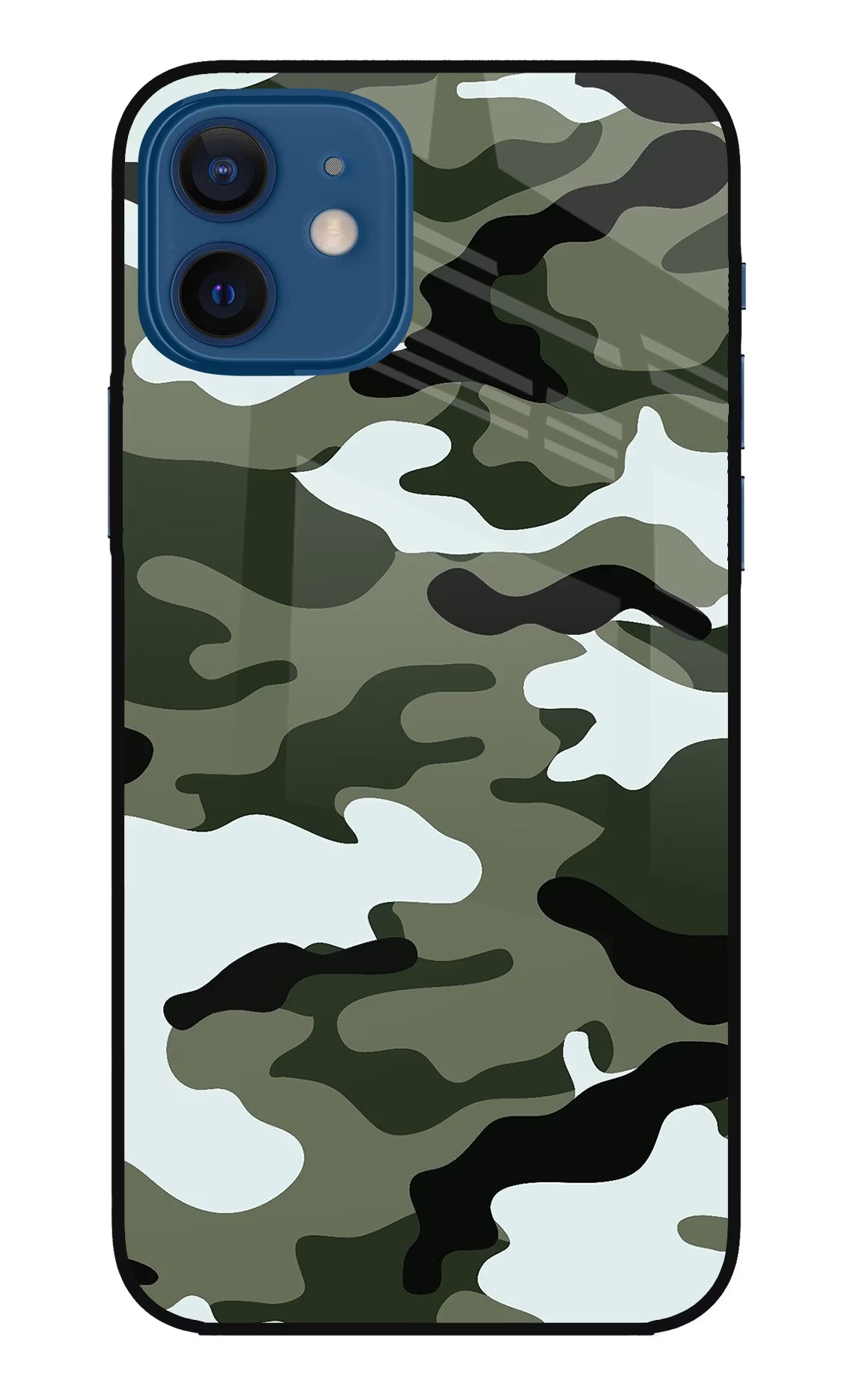Camouflage iPhone 12 Glass Case - Camouflage iPhone 12 Glass Case Camouflage iPhone 12 Glass Case