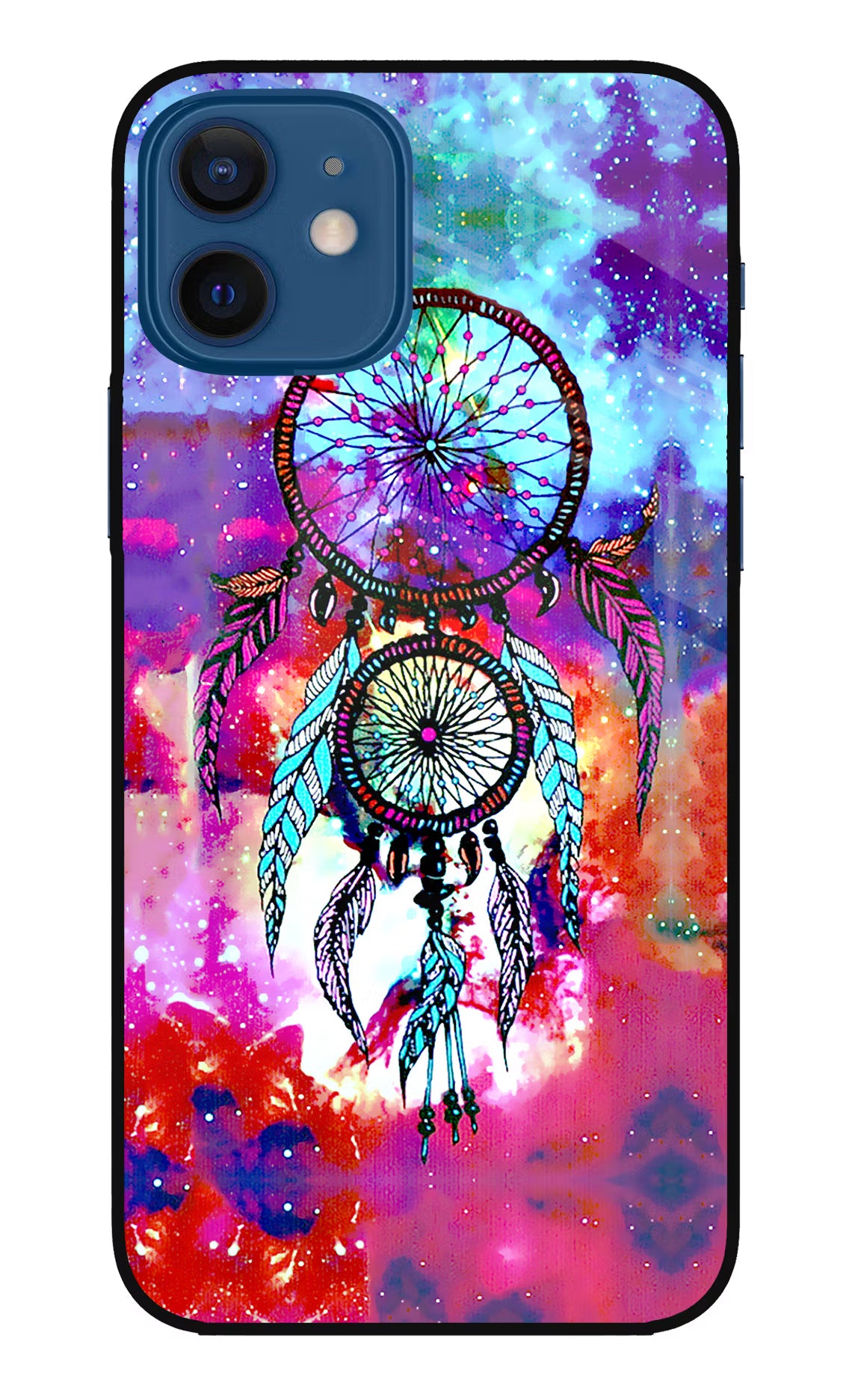 Dream Catcher Abstract iPhone 12 Glass Case - Dream Catcher Abstract iPhone 12 Glass Case Dream Catcher Abstract iPhone 12 Glass Case