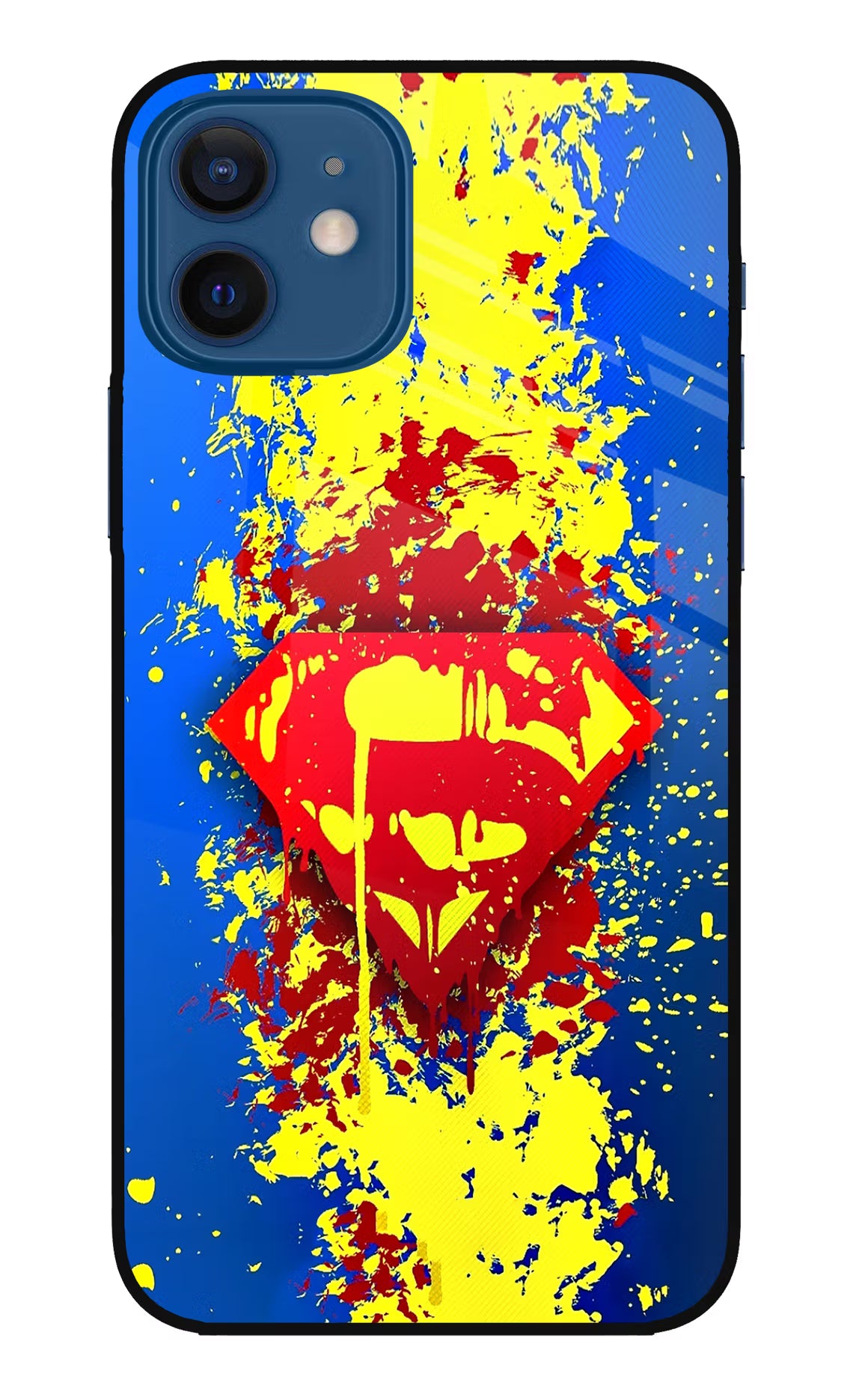Superman logo iPhone 12 Glass Case - Superman logo iPhone 12 Glass Case Superman logo iPhone 12 Glass Case