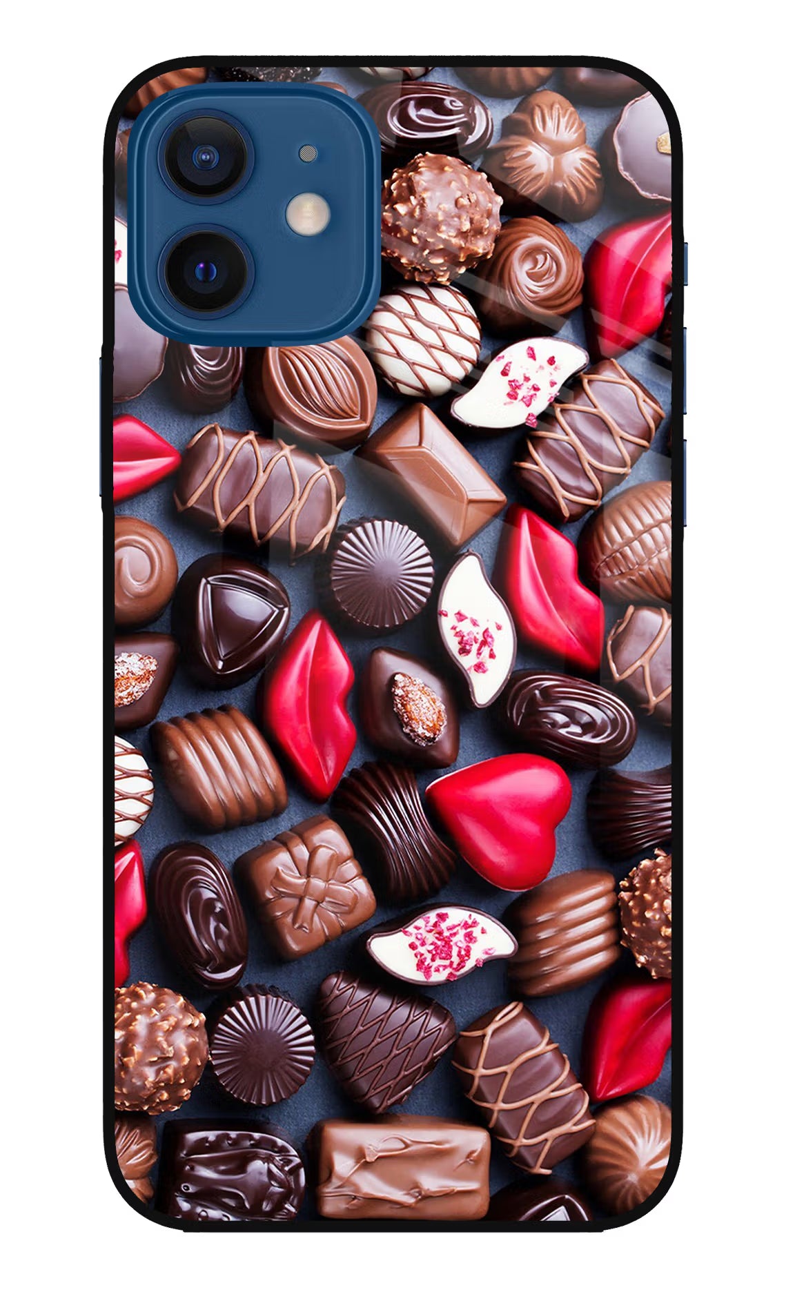 Chocolates iPhone 12 Glass Case - Chocolates iPhone 12 Glass Case Chocolates iPhone 12 Glass Case