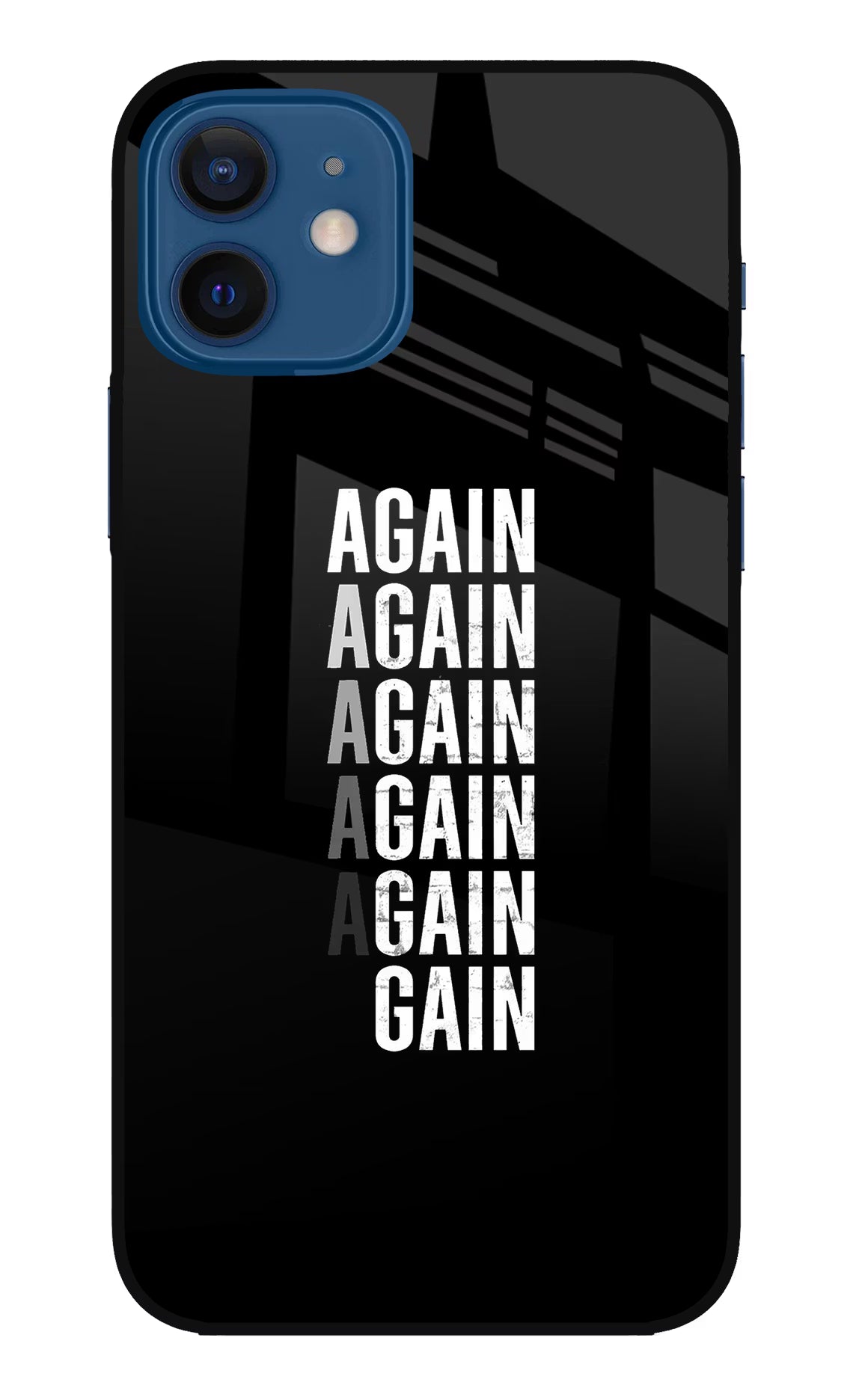 Again Again Gain iPhone 12 Glass Case - Again Again Gain iPhone 12 Glass Case Again Again Gain iPhone 12 Glass Case