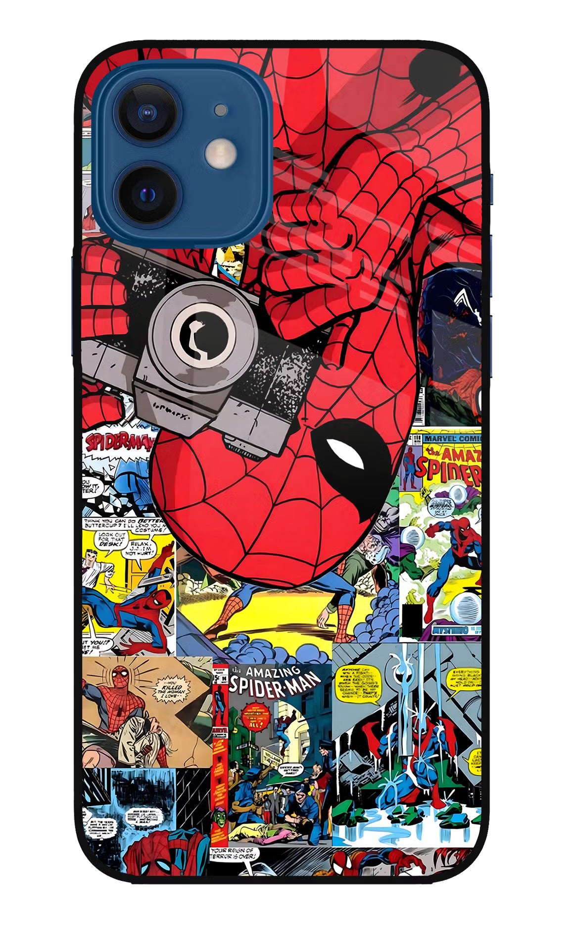 Spider Man iPhone 12 Glass Case - Spider Man iPhone 12 Glass Case Spider Man iPhone 12 Glass Case