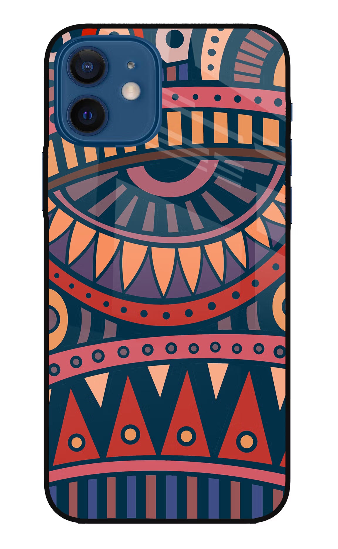 African Culture Design iPhone 12 Glass Case - African Culture Design iPhone 12 Glass Case African Culture Design iPhone 12 Glass Case