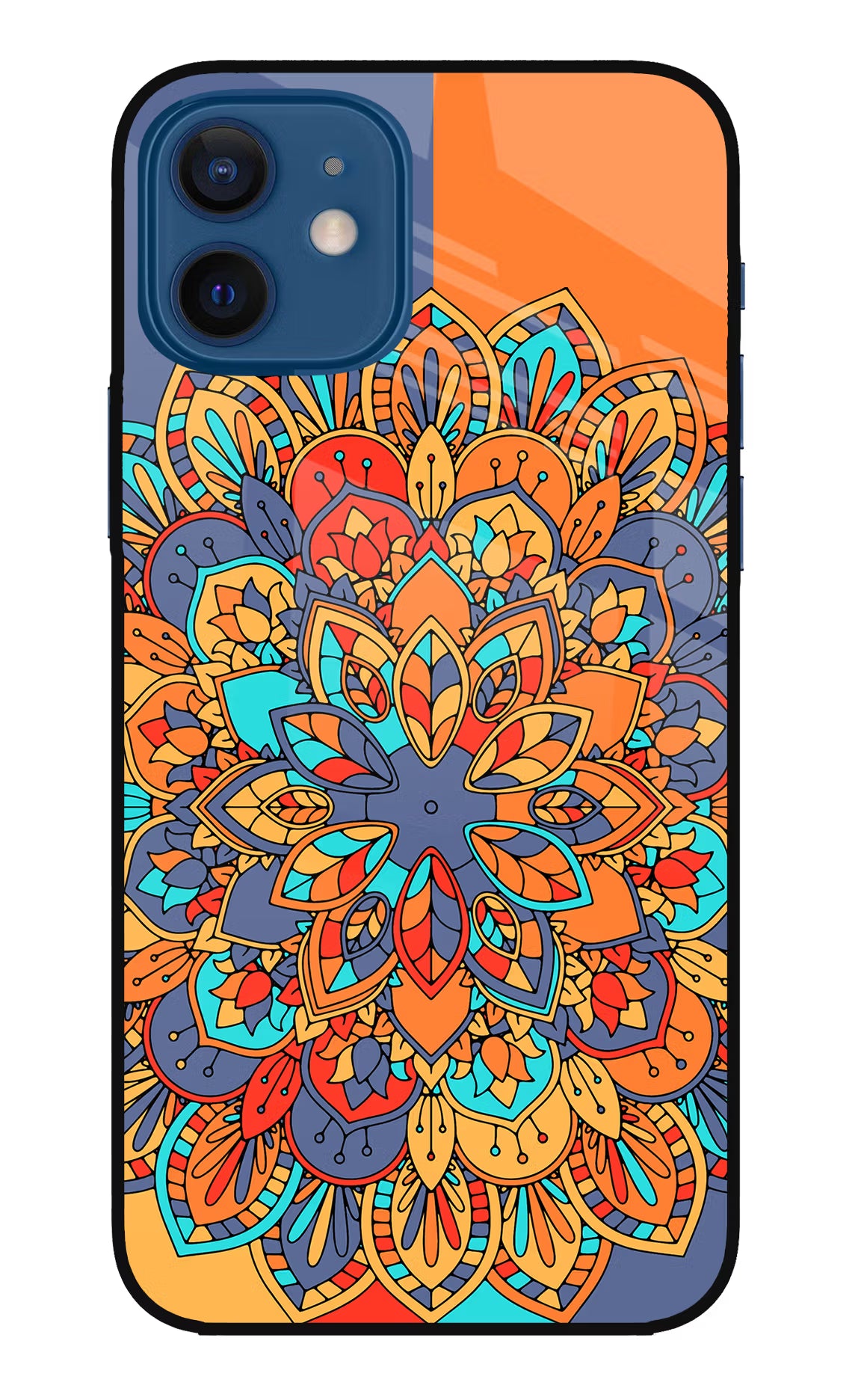 Color Mandala iPhone 12 Glass Case - Color Mandala iPhone 12 Glass Case Color Mandala iPhone 12 Glass Case