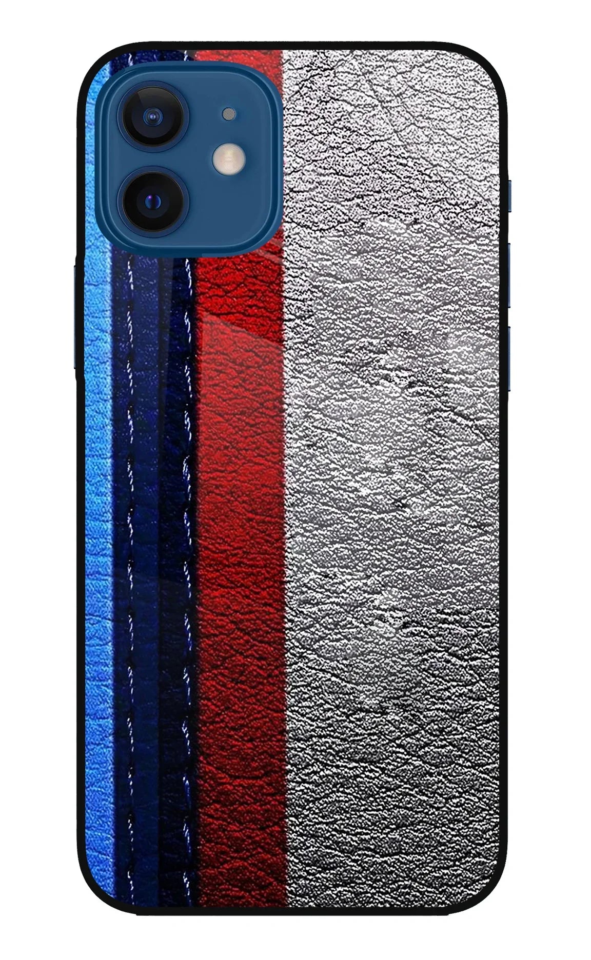 BMW Stripes iPhone 12 Glass Case - BMW Stripes iPhone 12 Glass Case BMW Stripes iPhone 12 Glass Case