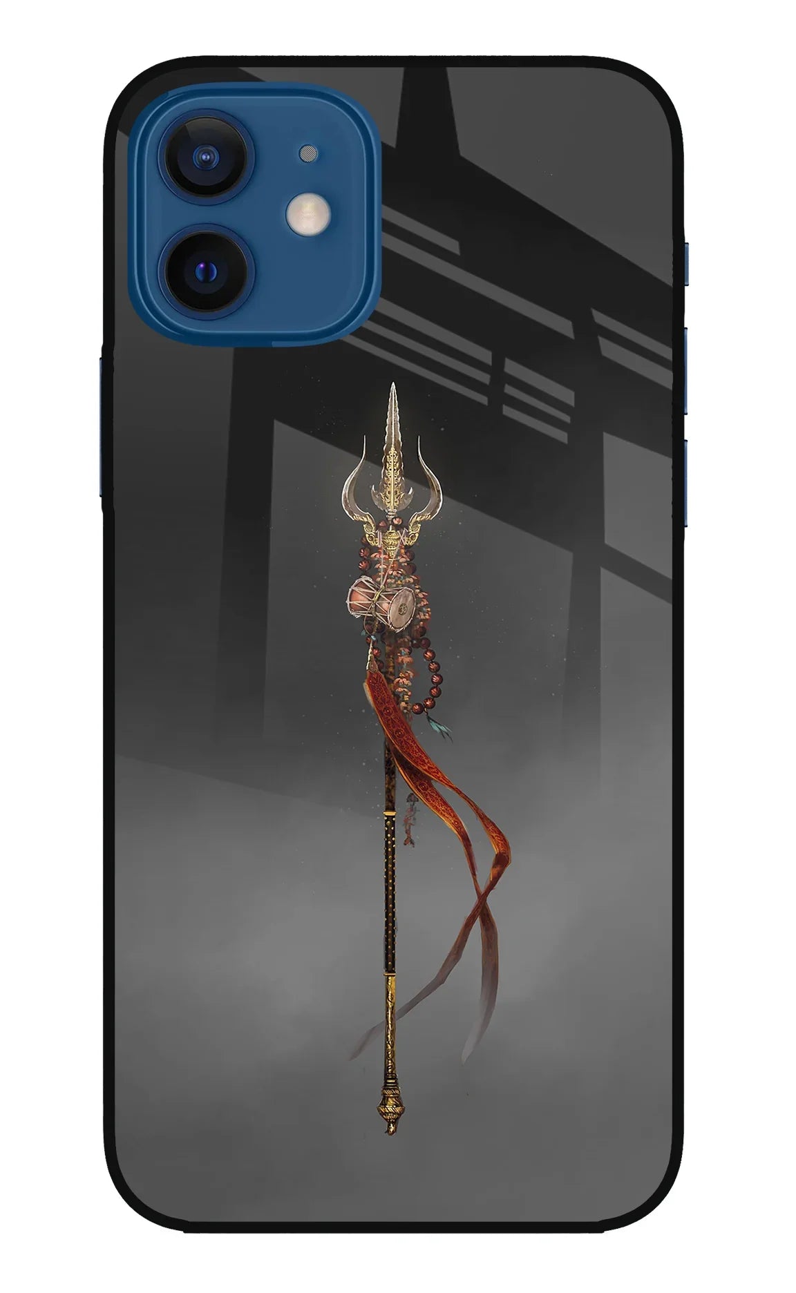 Shiv Trishul iPhone 12 Glass Case - Shiv Trishul iPhone 12 Glass Case Shiv Trishul iPhone 12 Glass Case