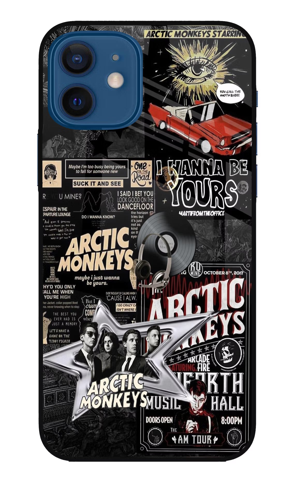 Arctic Monkeys iPhone 12 Glass Case - Arctic Monkeys iPhone 12 Glass Case Arctic Monkeys iPhone 12 Glass Case