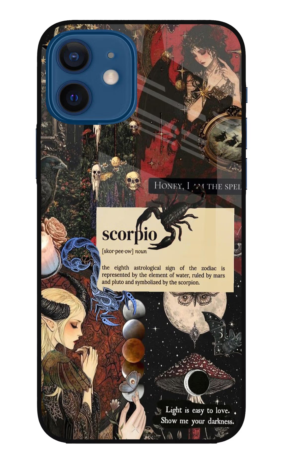 Scorpio Zodiac iPhone 12 Glass Case - Scorpio Zodiac iPhone 12 Glass Case Scorpio Zodiac iPhone 12 Glass Case