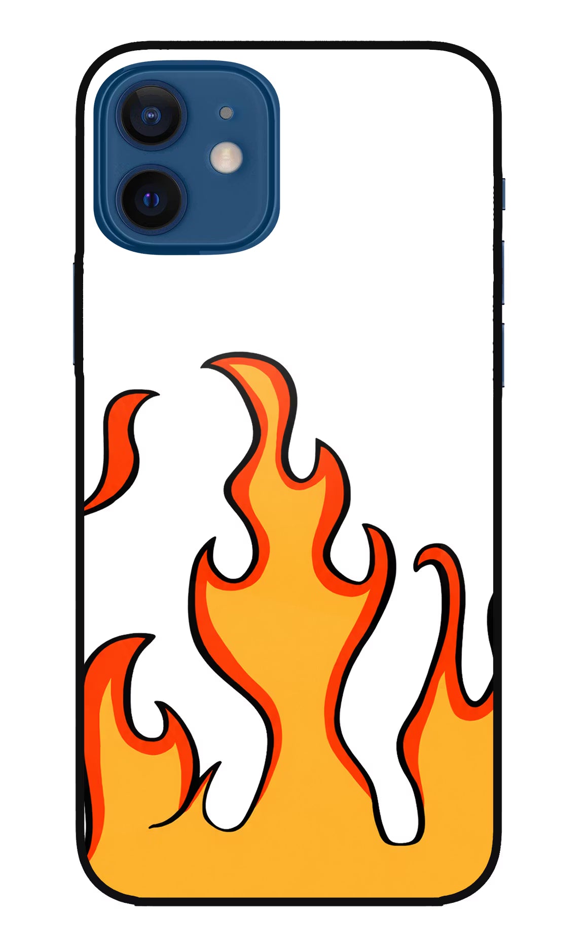 Fired Up – White iPhone 12 Glass Case - Fired Up – White iPhone 12 Glass Case Fired Up – White iPhone 12 Glass Case