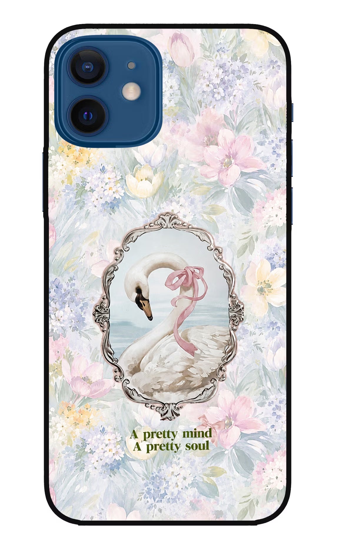 Pretty Mind Pretty Soul iPhone 12 Glass Case - Pretty Mind Pretty Soul iPhone 12 Glass Case Pretty Mind Pretty Soul iPhone 12 Glass Case
