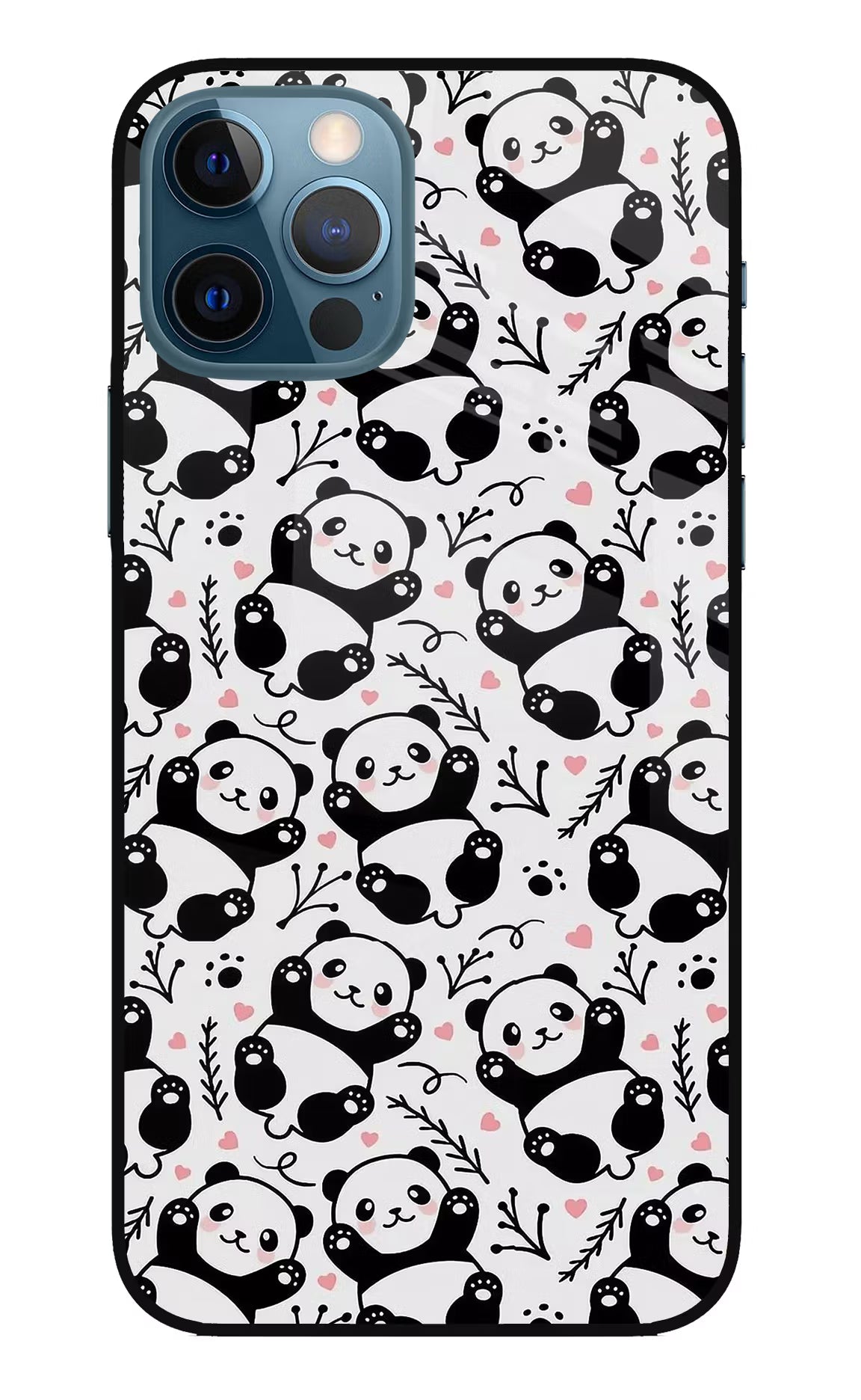 Cute Panda iPhone 12 Pro Glass Case - Cute Panda iPhone 12 Pro Glass Case Cute Panda iPhone 12 Pro Glass Case