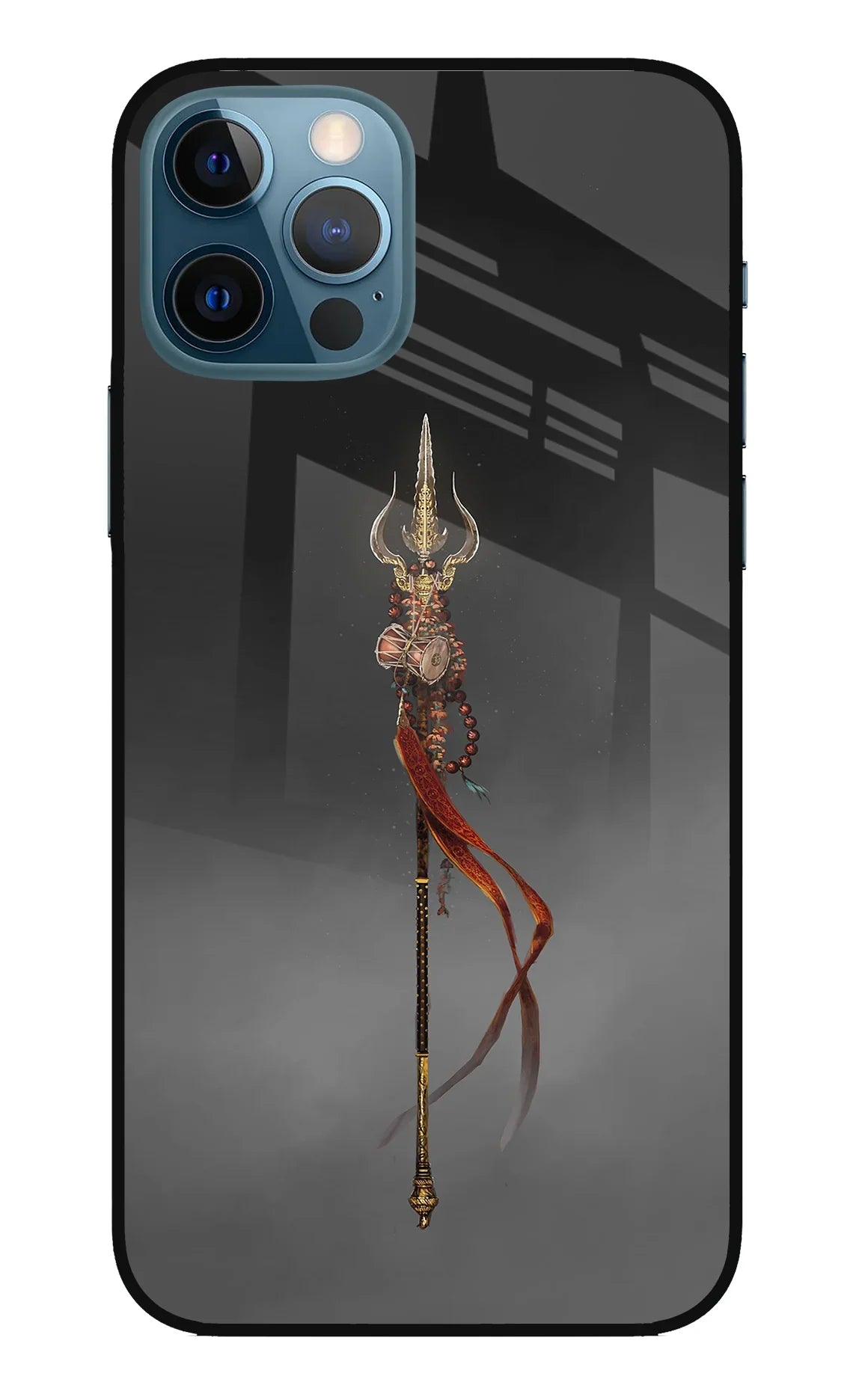 Shiv Trishul iPhone 12 Pro Glass Case - Shiv Trishul iPhone 12 Pro Glass Case Shiv Trishul iPhone 12 Pro Glass Case