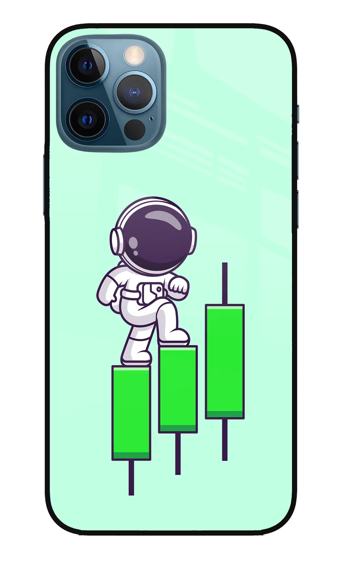 Astronaut Trader iPhone 12 Pro Glass Case - Astronaut Trader iPhone 12 Pro Glass Case Astronaut Trader iPhone 12 Pro Glass Case