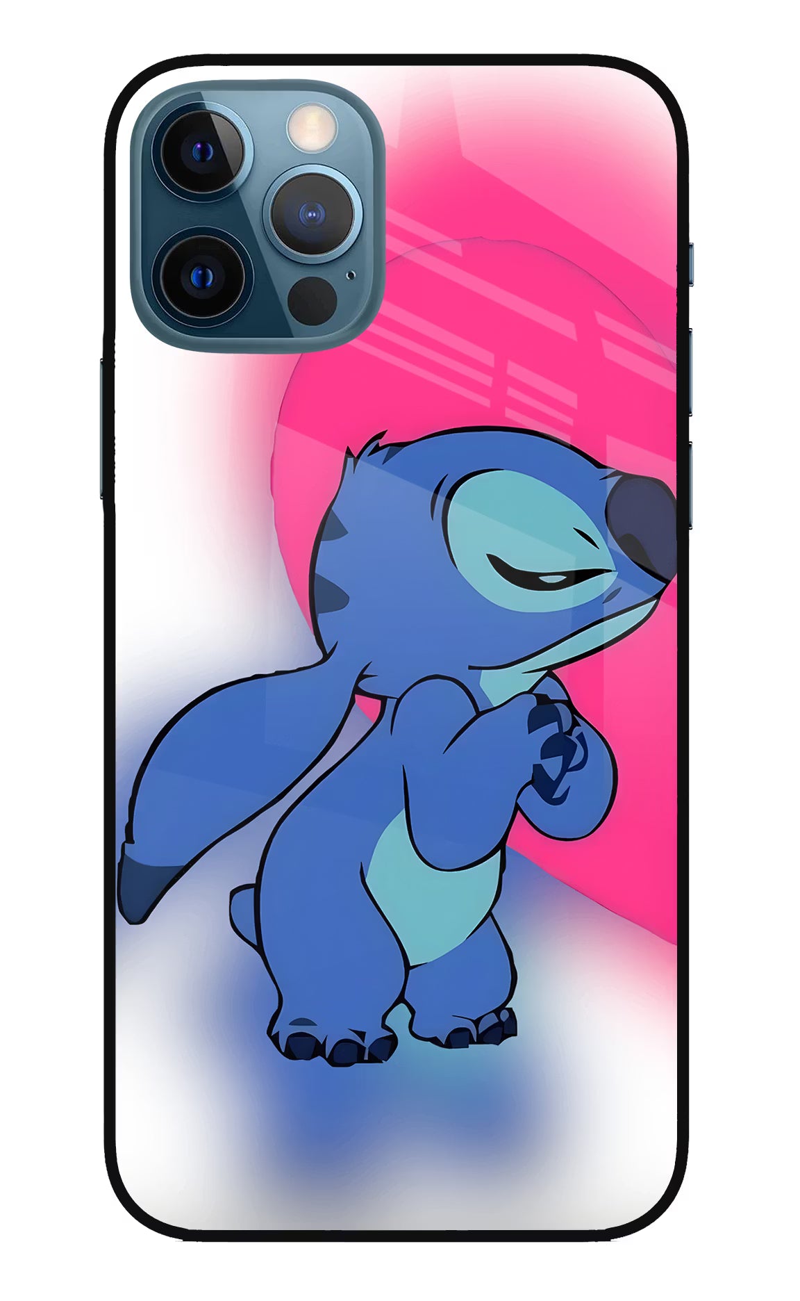 Stitch Hug iPhone 12 Pro Glass Case - Stitch Hug iPhone 12 Pro Glass Case Stitch Hug iPhone 12 Pro Glass Case