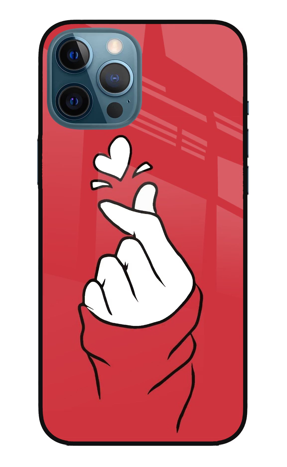 Korean Love Sign iPhone 12 Pro Max Glass Case - Korean Love Sign iPhone 12 Pro Max Glass Case Korean Love Sign iPhone 12 Pro Max Glass Case