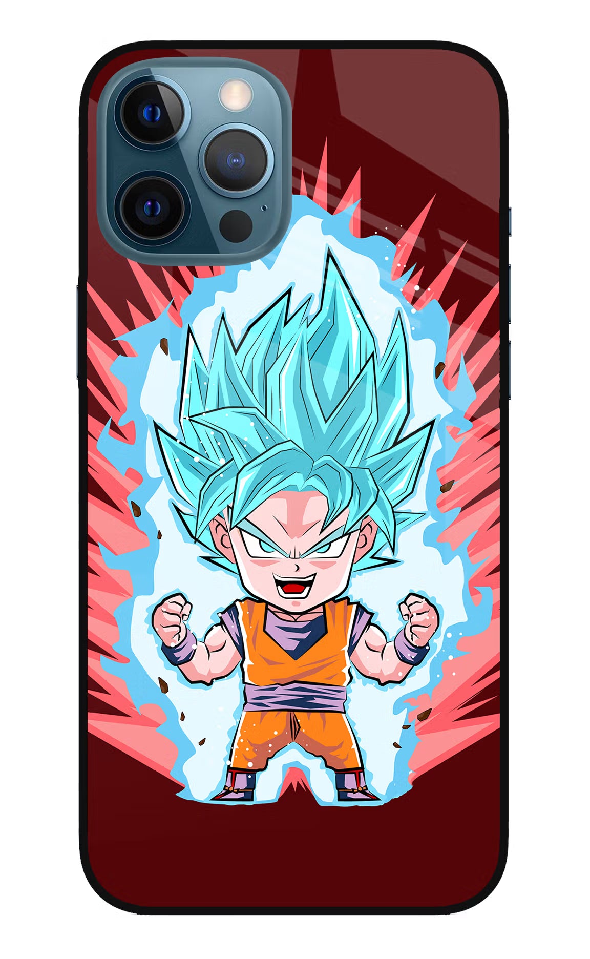 Goku Little iPhone 12 Pro Max Glass Case - Goku Little iPhone 12 Pro Max Glass Case Goku Little iPhone 12 Pro Max Glass Case