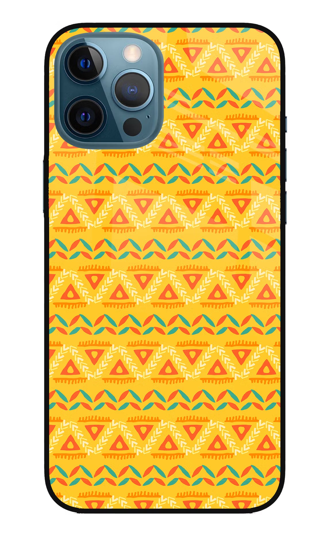 Tribal Pattern iPhone 12 Pro Max Glass Case - Tribal Pattern iPhone 12 Pro Max Glass Case Tribal Pattern iPhone 12 Pro Max Glass Case