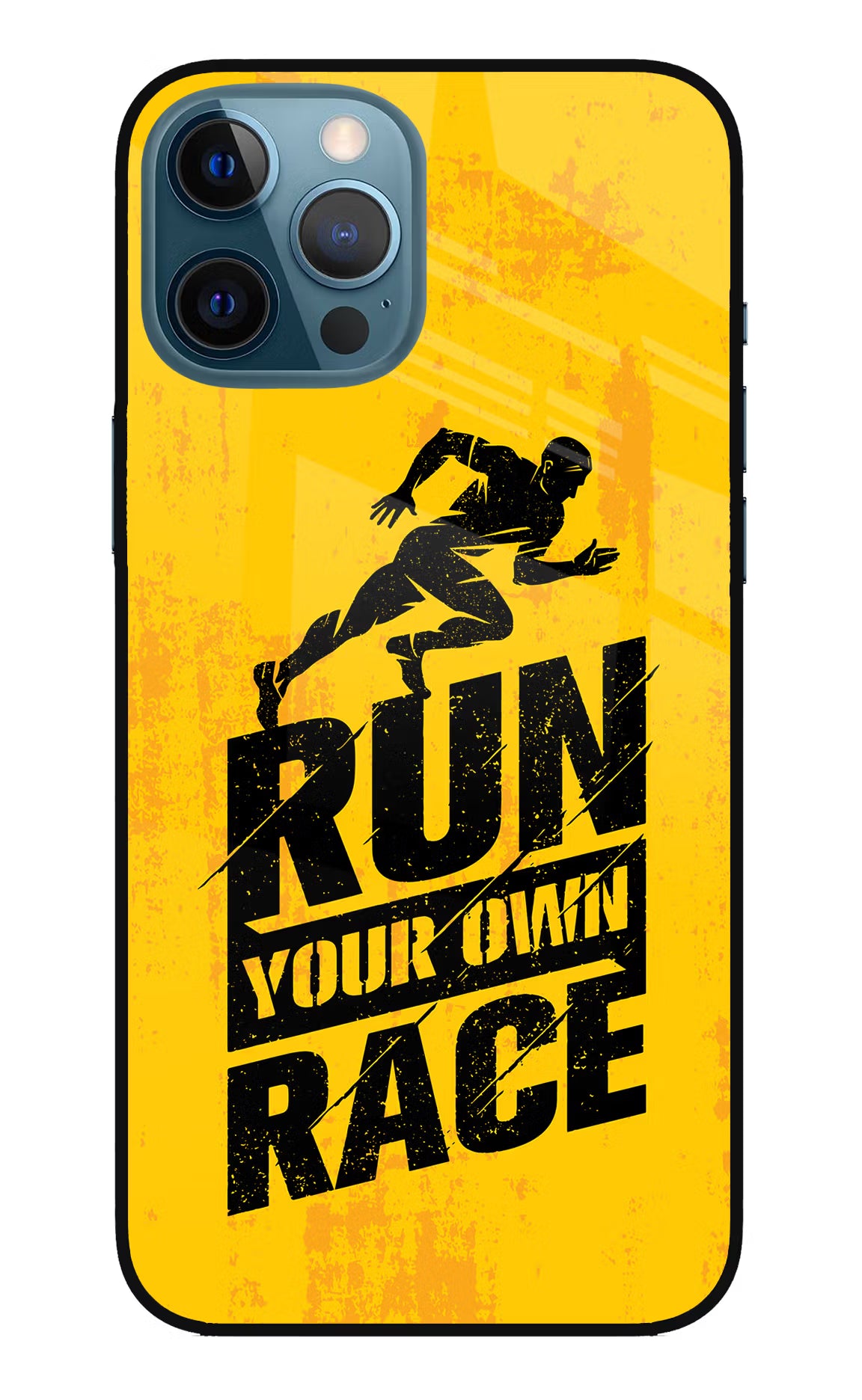 Run Your Own Race iPhone 12 Pro Max Glass Case - Run Your Own Race iPhone 12 Pro Max Glass Case Run Your Own Race iPhone 12 Pro Max Glass Case