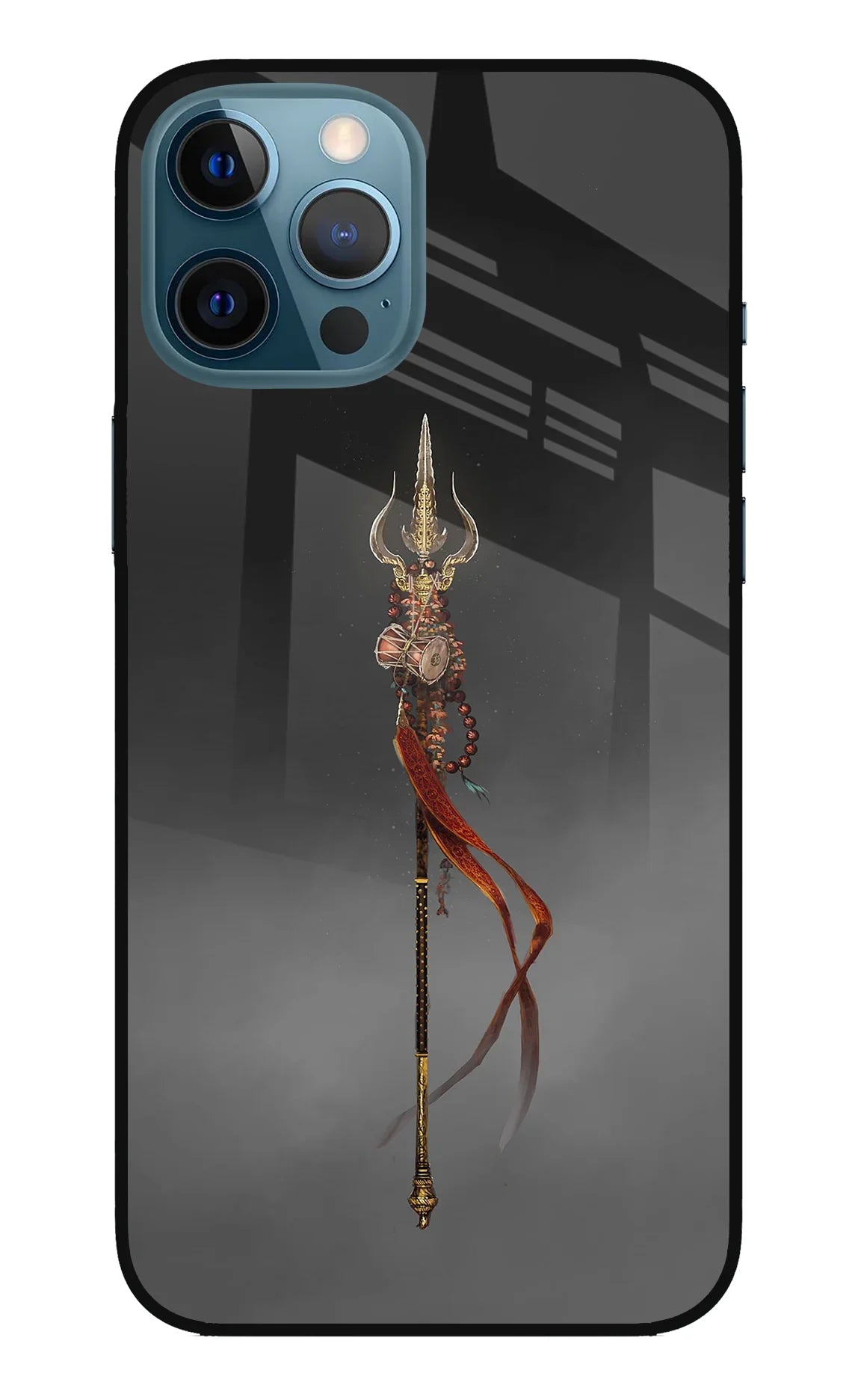 Shiv Trishul iPhone 12 Pro Max Glass Case - Shiv Trishul iPhone 12 Pro Max Glass Case Shiv Trishul iPhone 12 Pro Max Glass Case