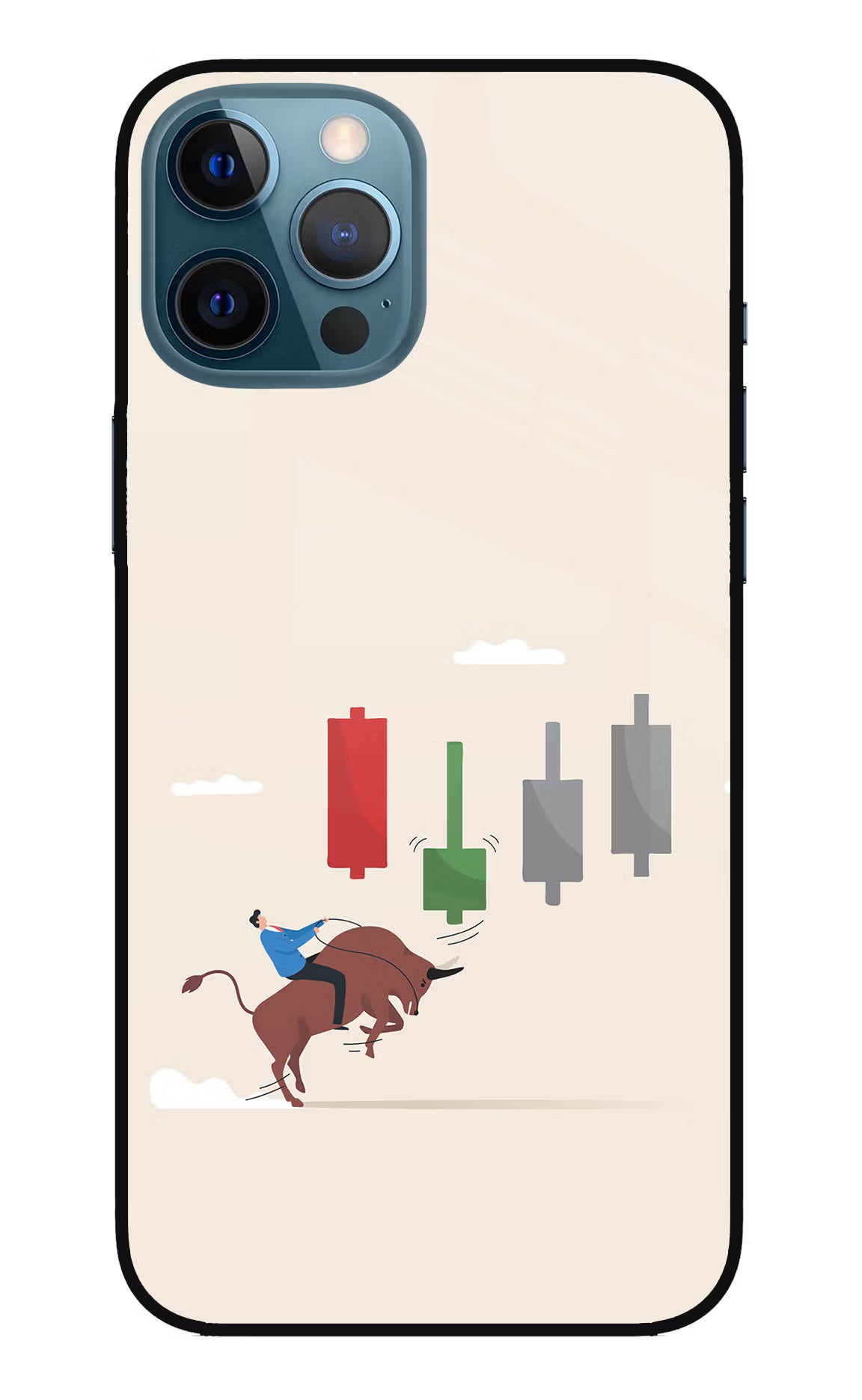 Bull Trading Momentum iPhone 12 Pro Max Glass Case - Bull Trading Momentum iPhone 12 Pro Max Glass Case Bull Trading Momentum iPhone 12 Pro Max Glass Case