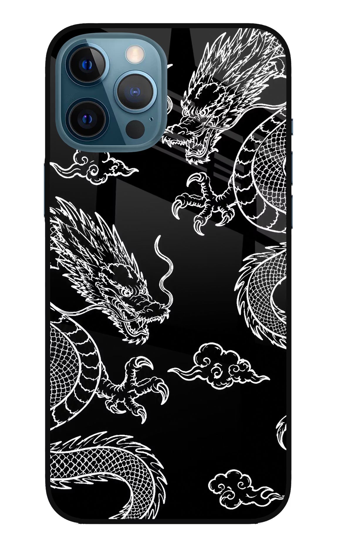 Twin Dragons iPhone 12 Pro Max Glass Case - Twin Dragons iPhone 12 Pro Max Glass Case Twin Dragons iPhone 12 Pro Max Glass Case