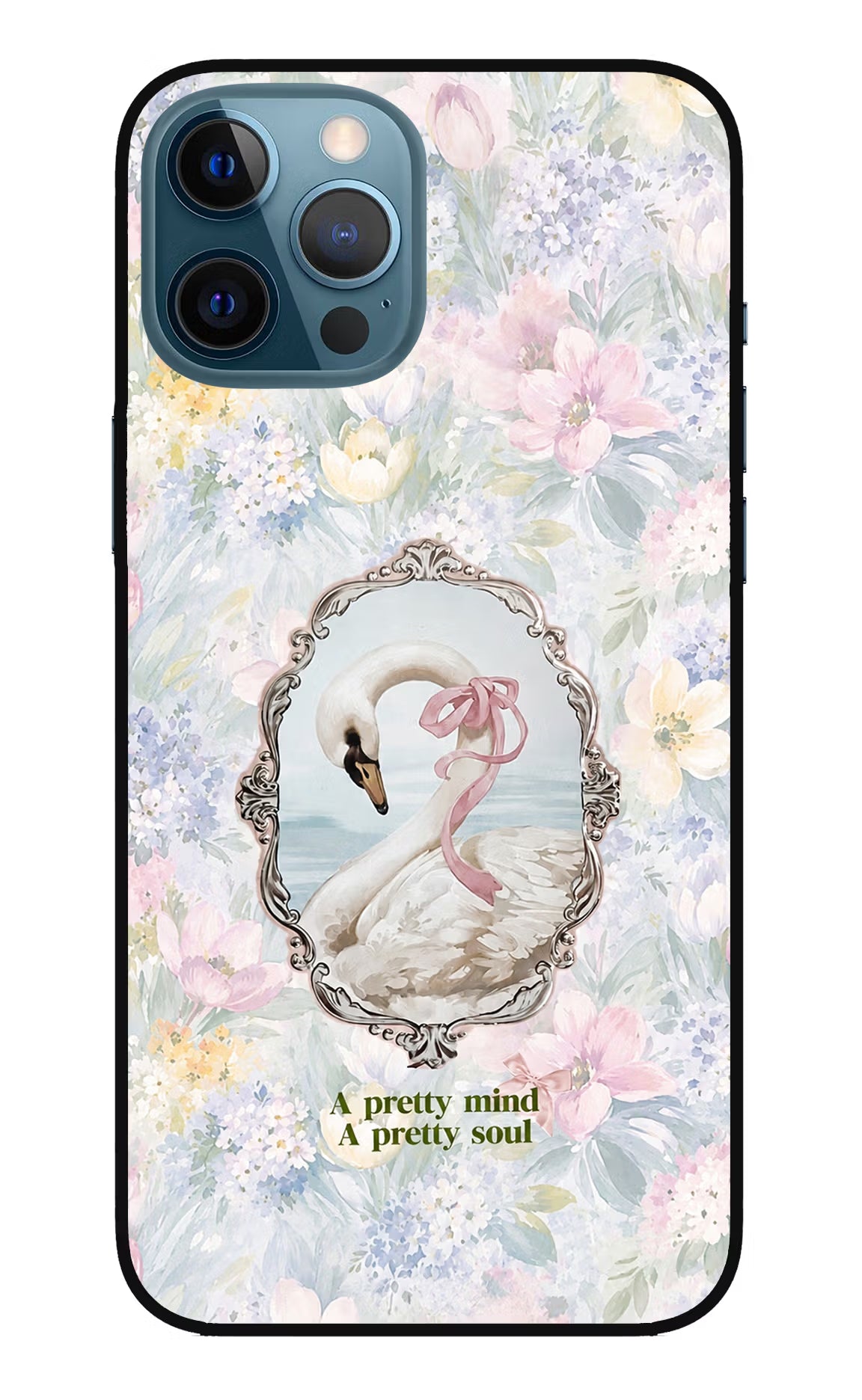 Pretty Mind Pretty Soul iPhone 12 Pro Max Glass Case - Pretty Mind Pretty Soul iPhone 12 Pro Max Glass Case Pretty Mind Pretty Soul iPhone 12 Pro Max Glass Case