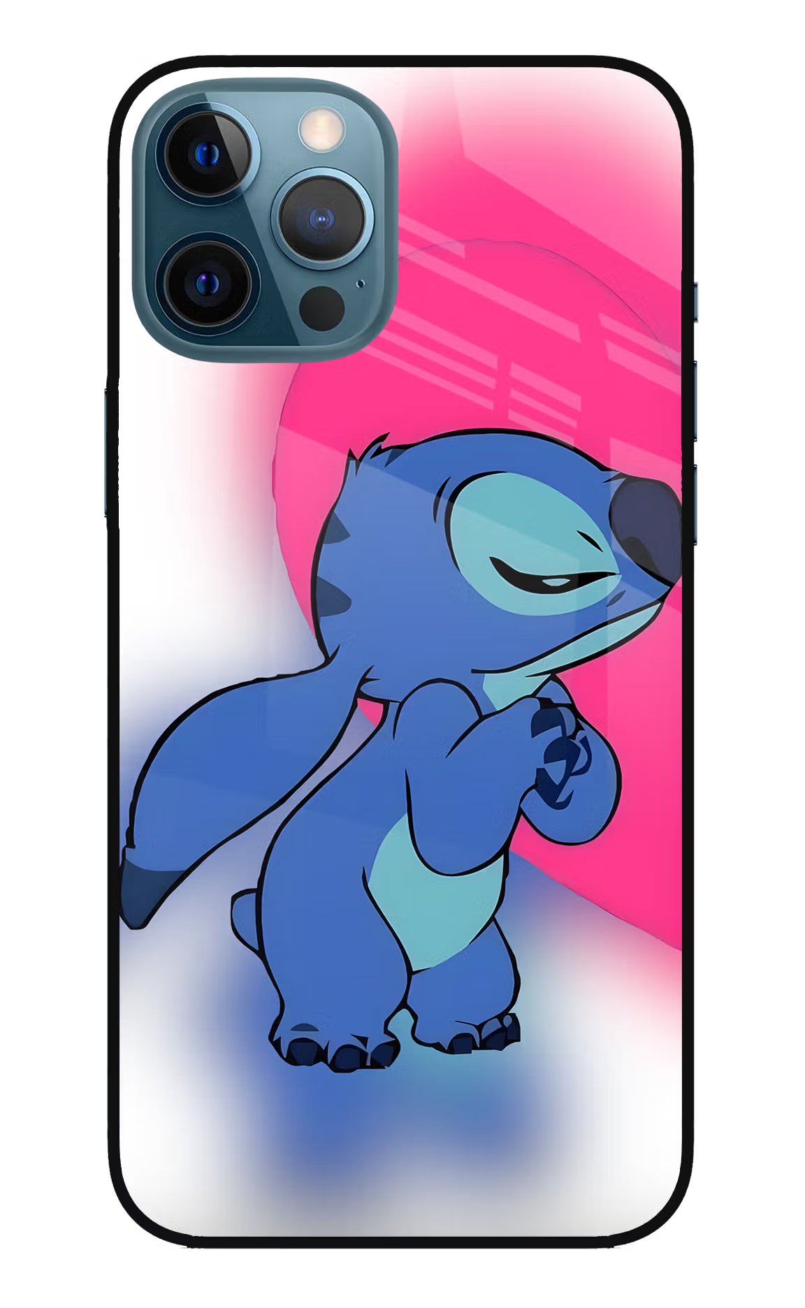 Stitch Hug iPhone 12 Pro Max Glass Case - Stitch Hug iPhone 12 Pro Max Glass Case Stitch Hug iPhone 12 Pro Max Glass Case