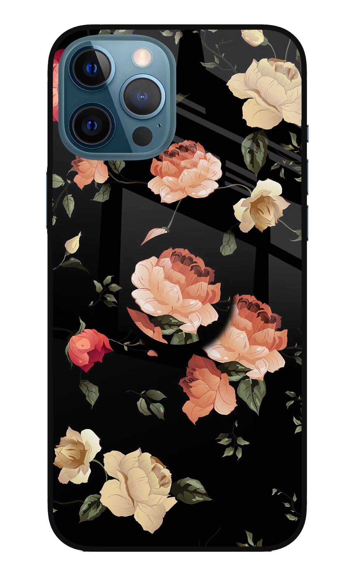 Flowers iPhone 12 Pro Max Glass Case - Flowers iPhone 12 Pro Max Glass Case Flowers iPhone 12 Pro Max Glass Case